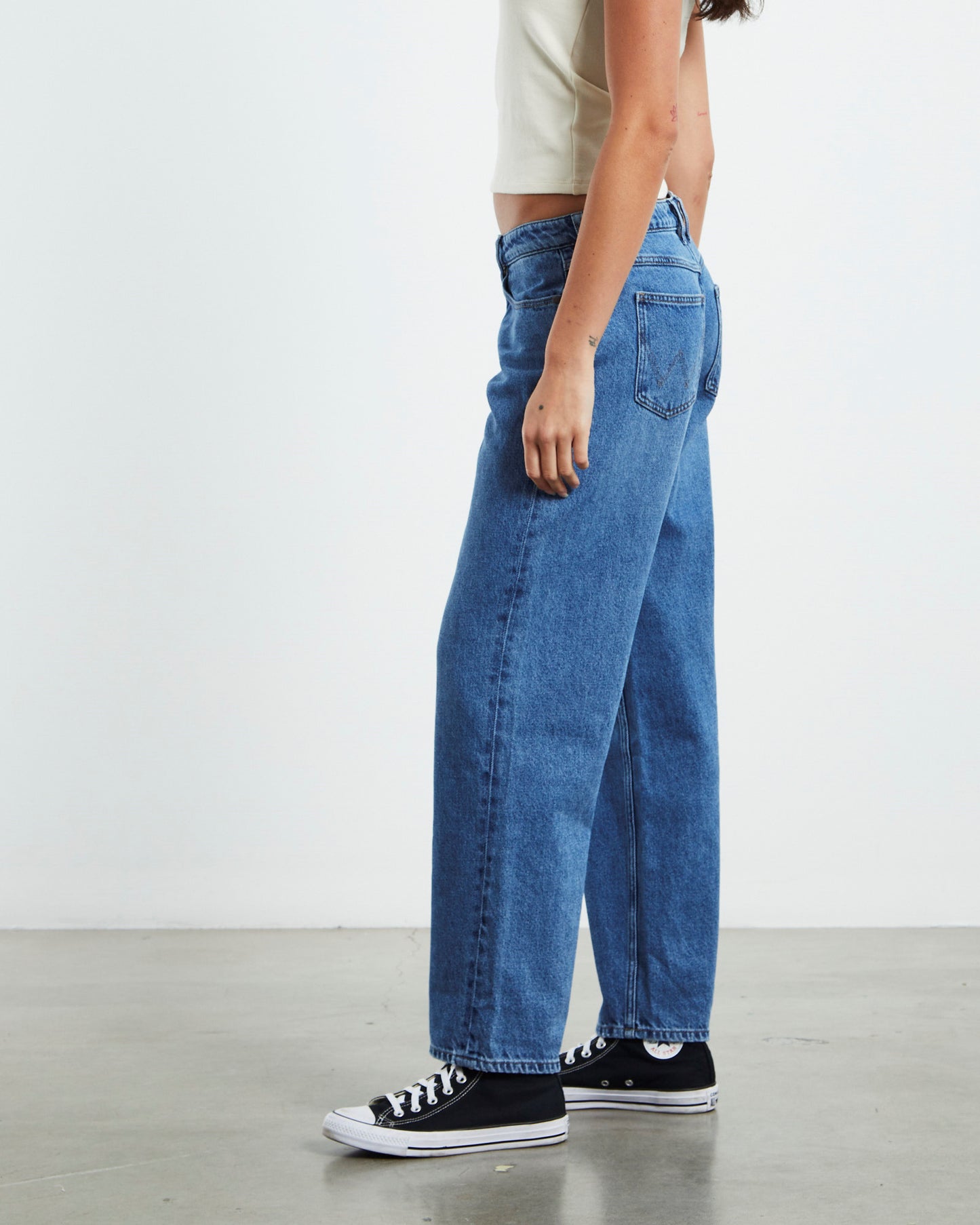 Low Rise Bella Baggy Jeans Teen Spirit Blue