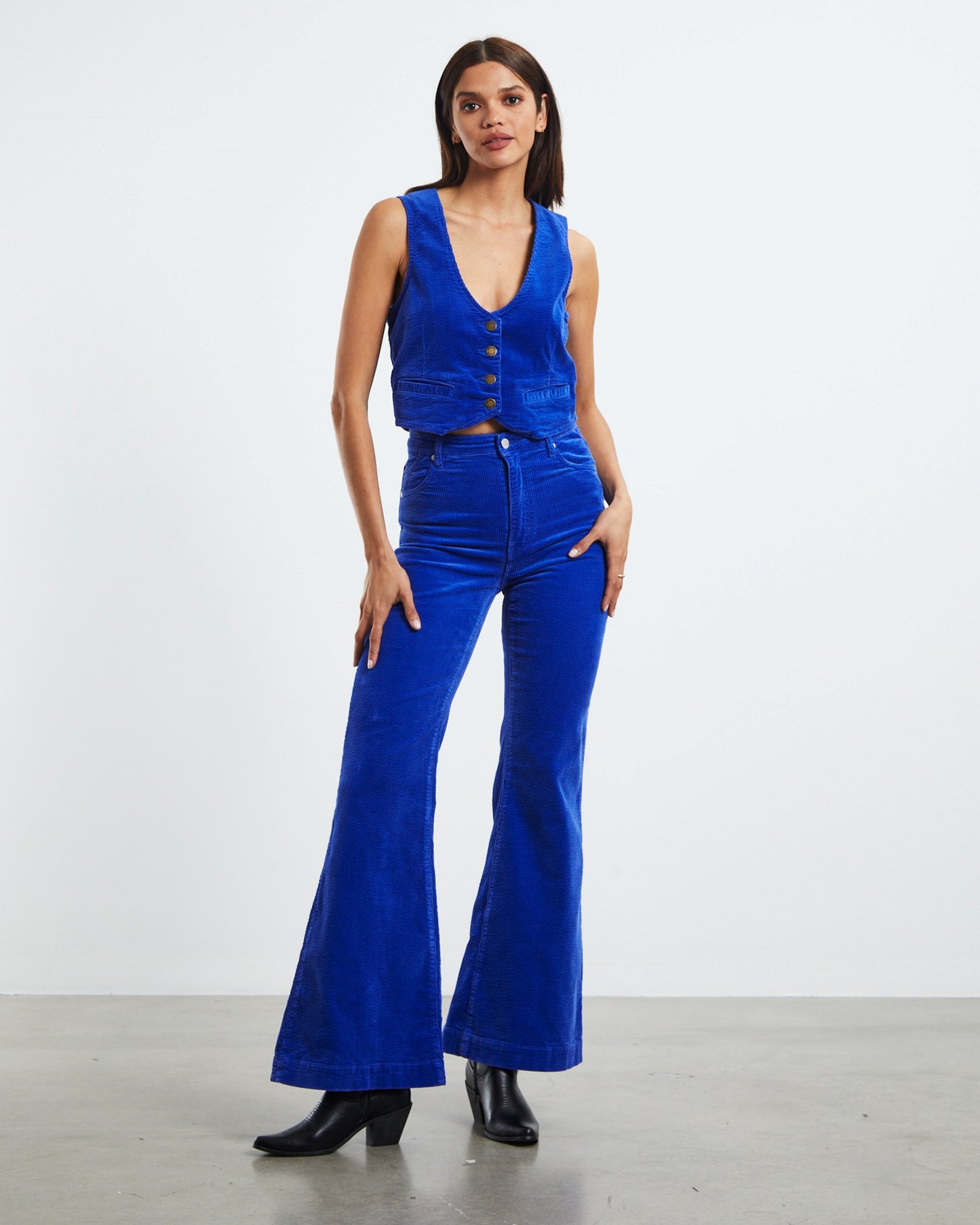 Eastcoast Flare Jeans Electric Blue Cord
