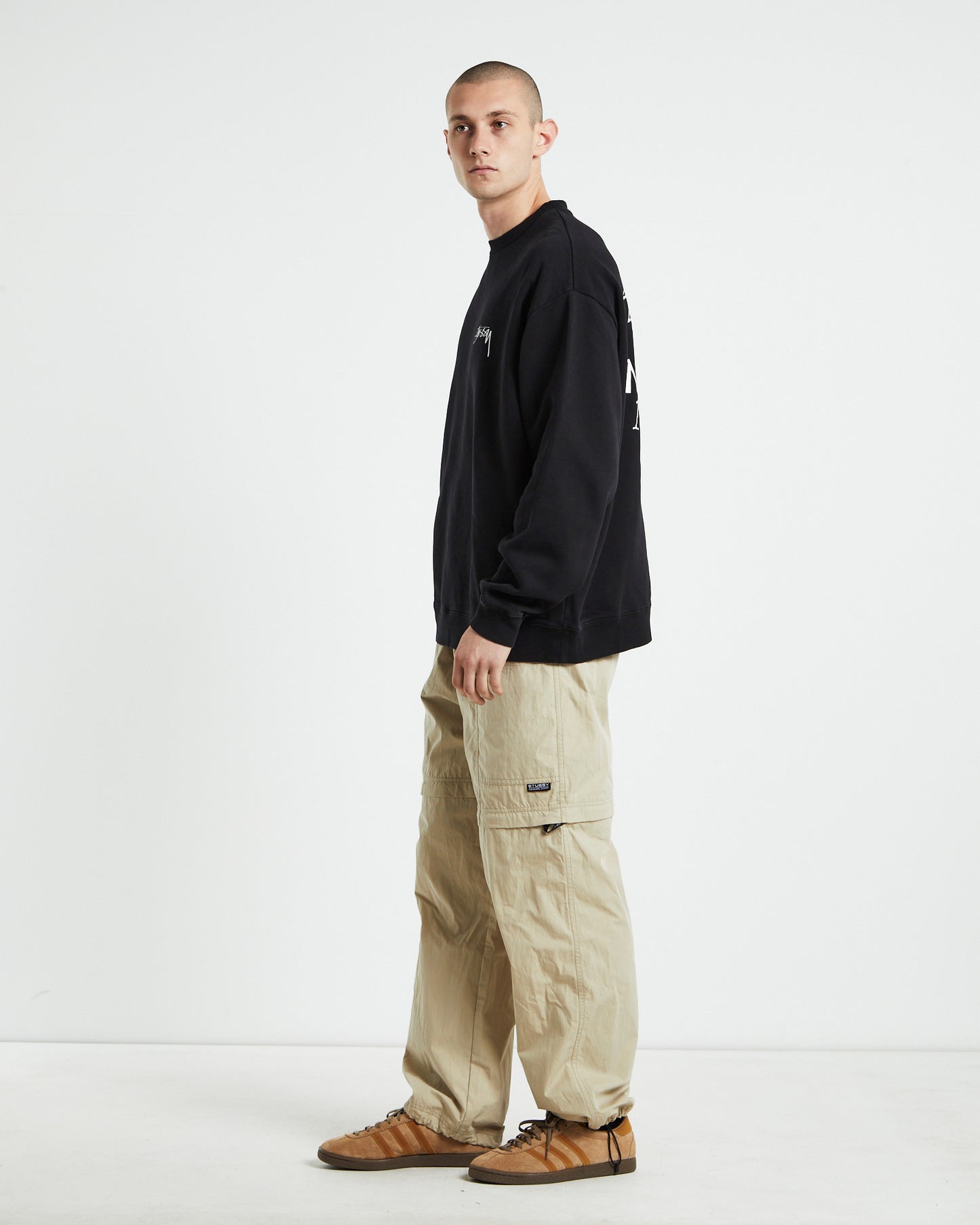 Modern Age 50-50 Crew Neck Jumper Black