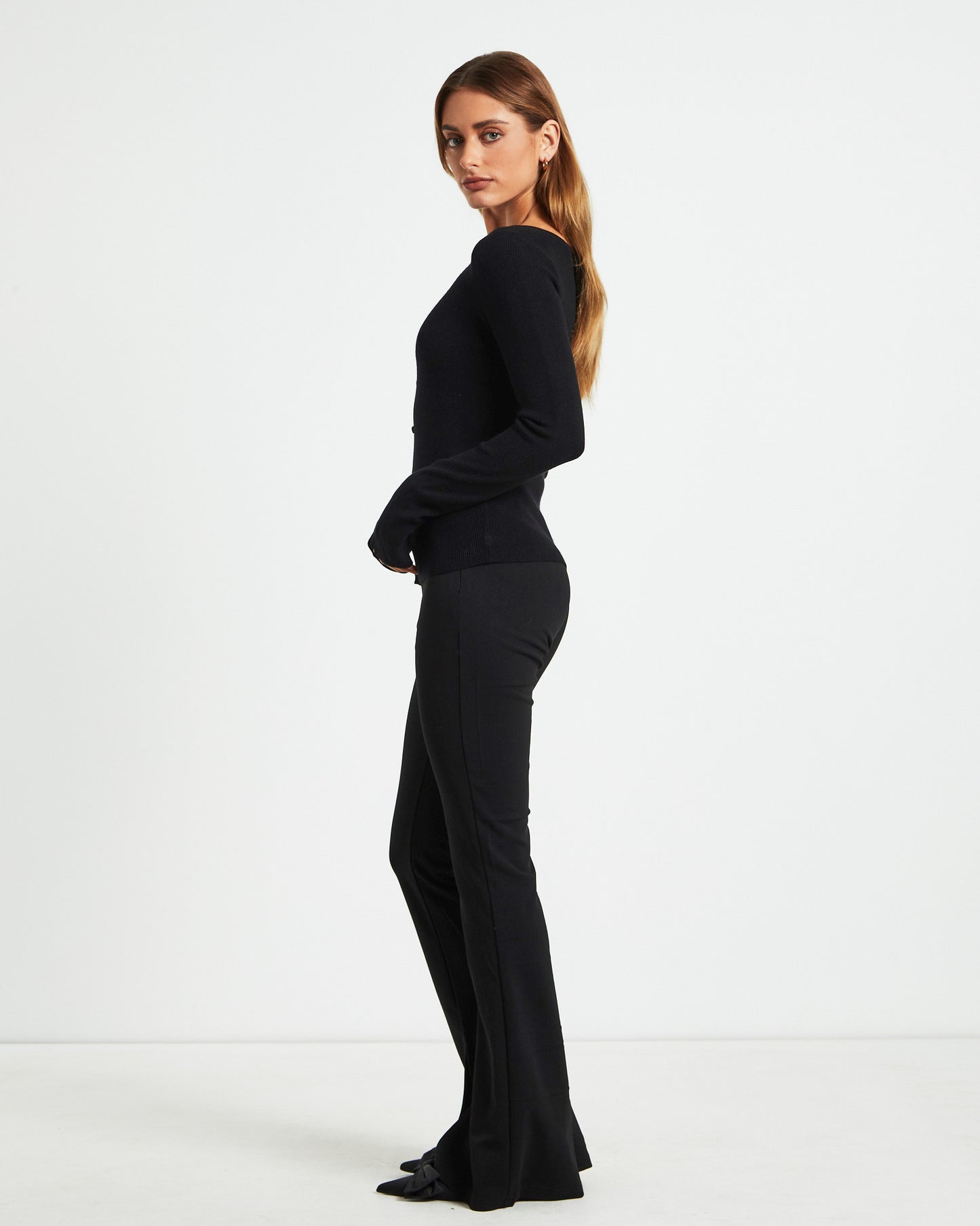 Etta Long Sleeve Top Black
