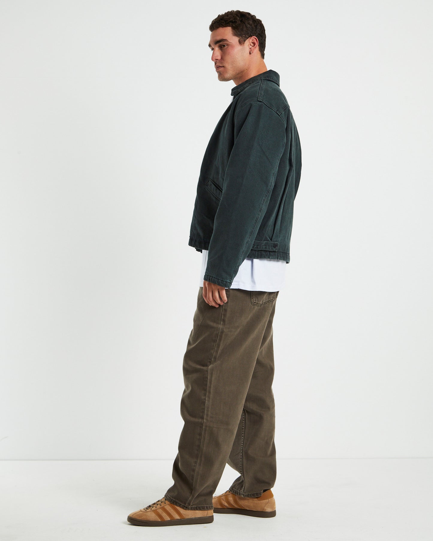 Samo Trucker Jacket Dark Forest Green