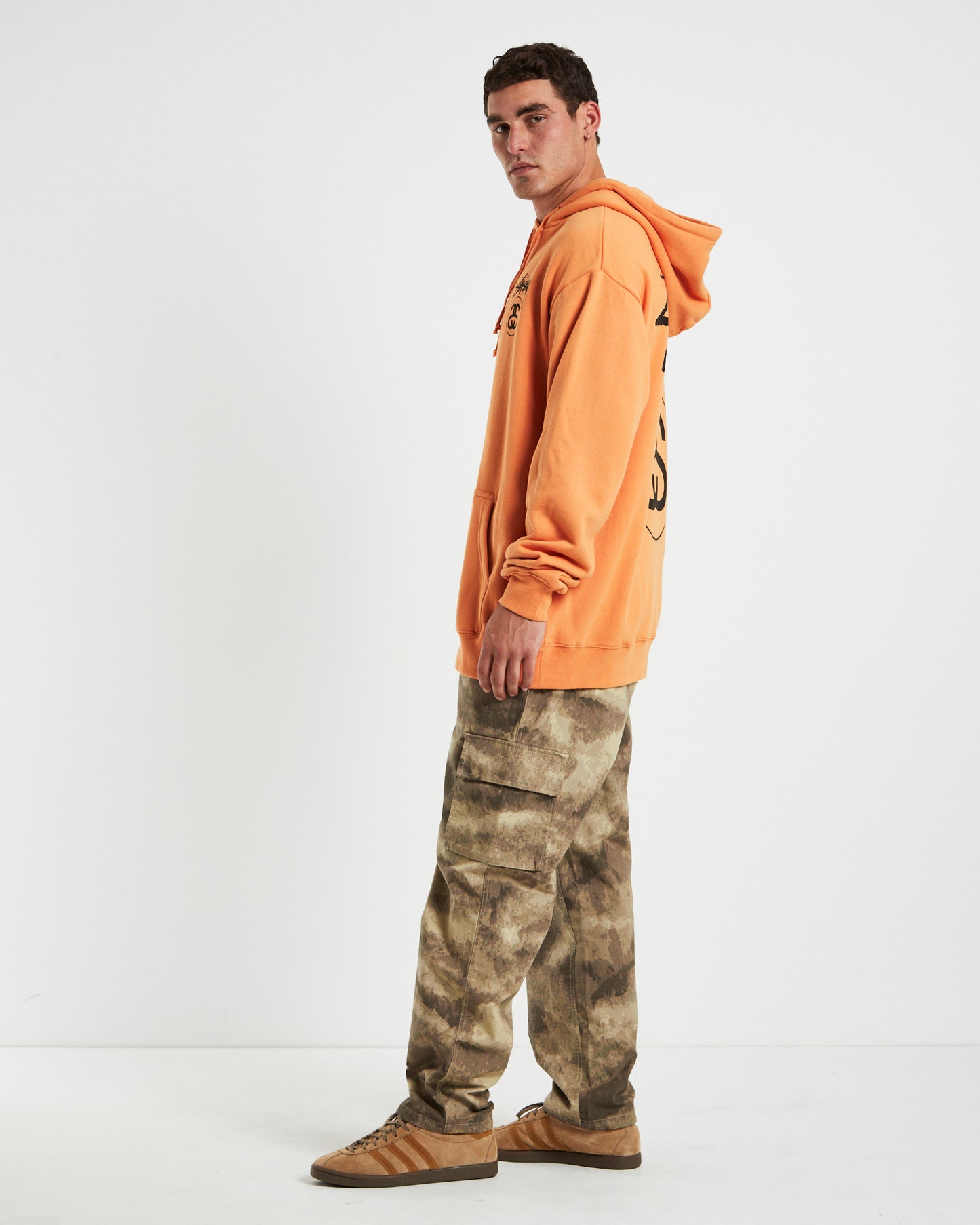 Solid Stock Link Hood Apricot