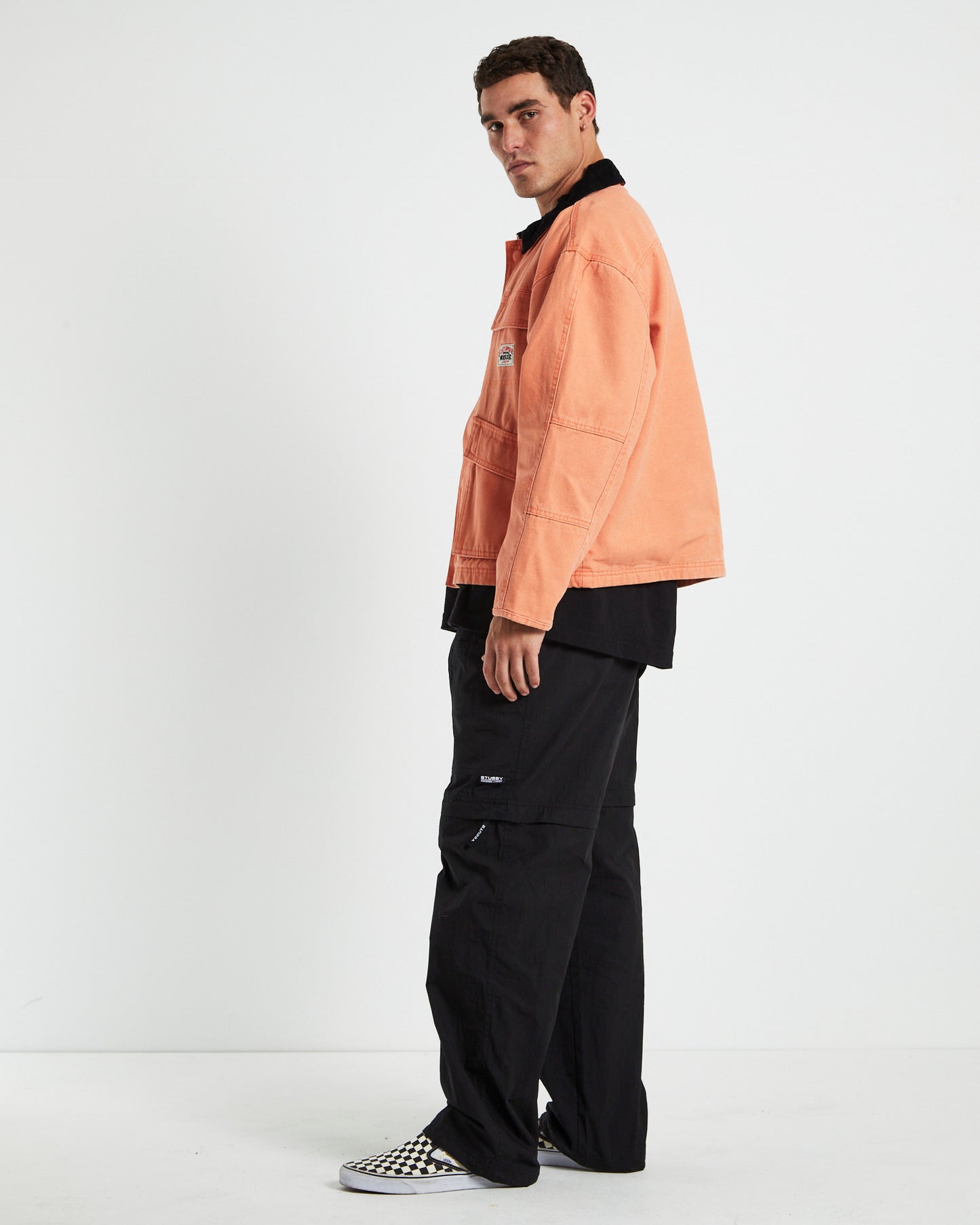 Washed Canvas Shop Jacket Washed Red