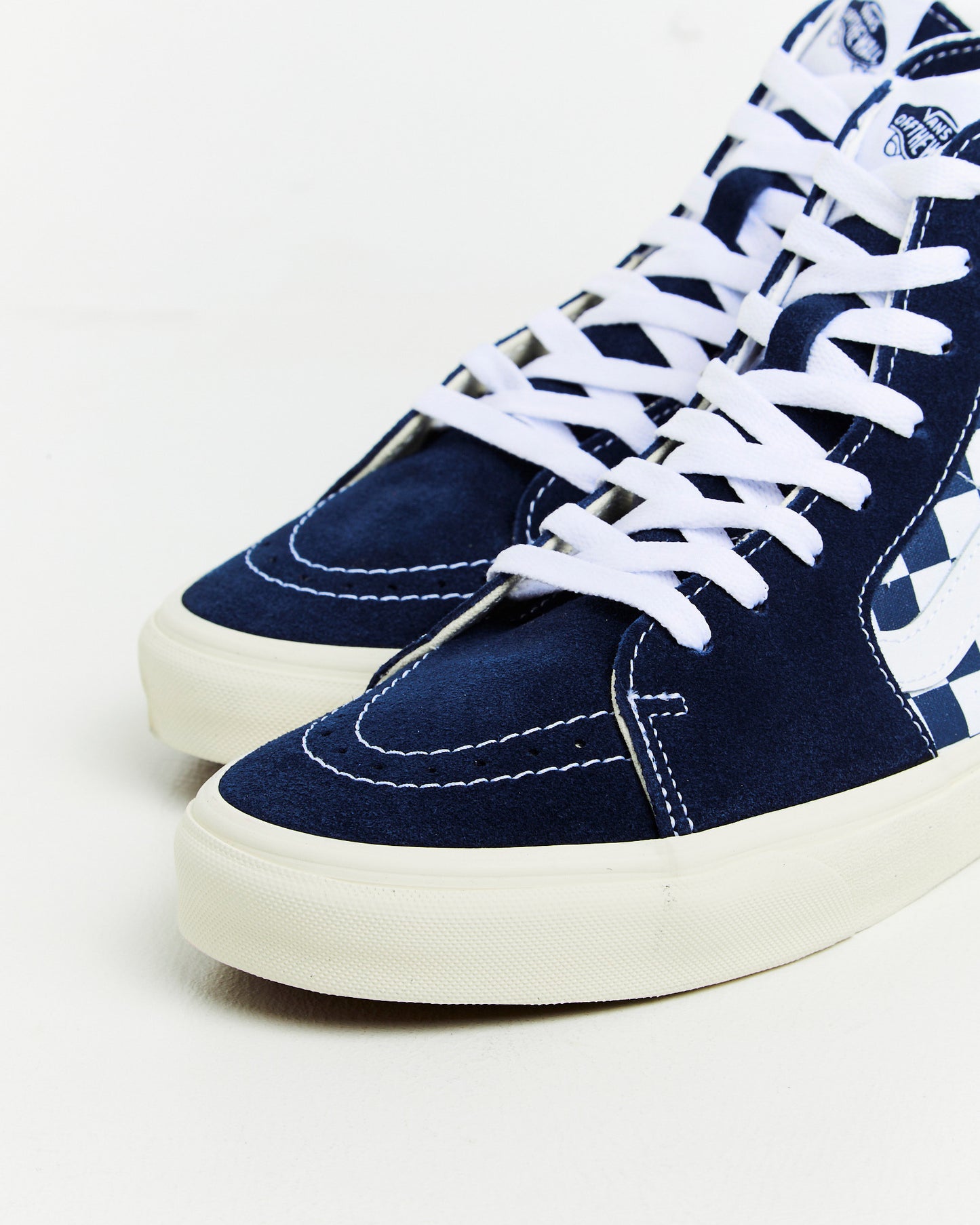 SK8-Hi Top Sneakers Checkerboard Dress Blue/White