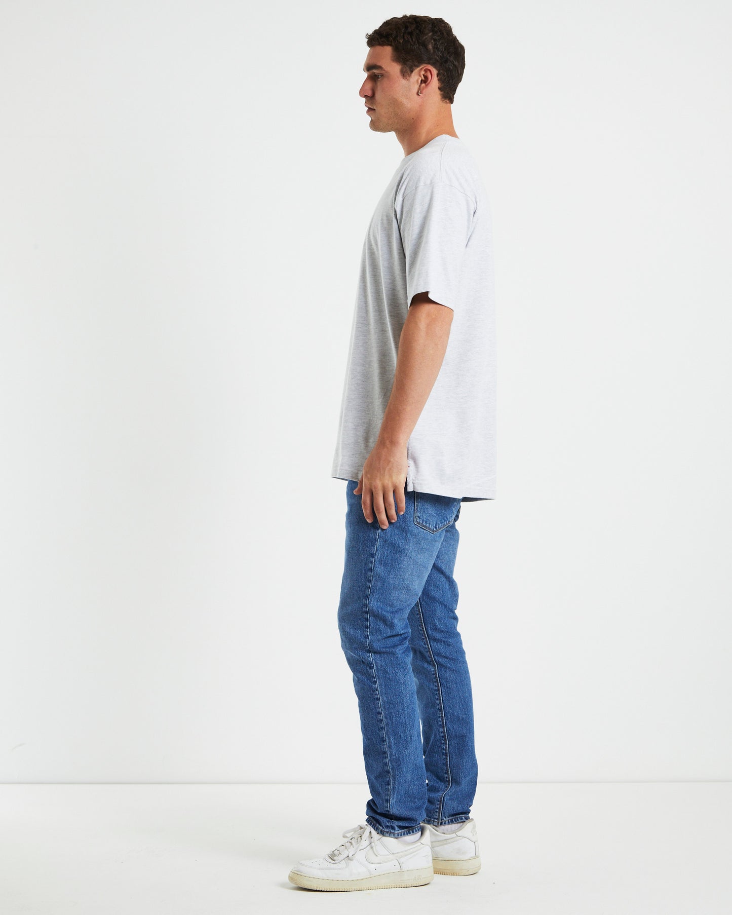 Lando Short Sleeve T-Shirt in Ice Marle Grey