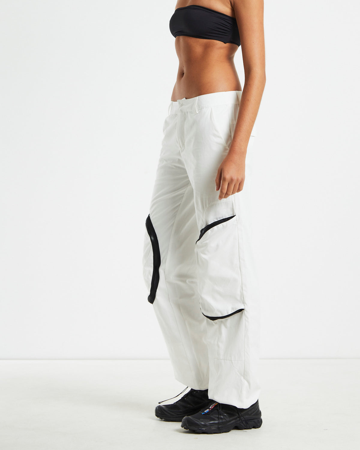 Skylar Patch Pocket Ski Pants White WHITE