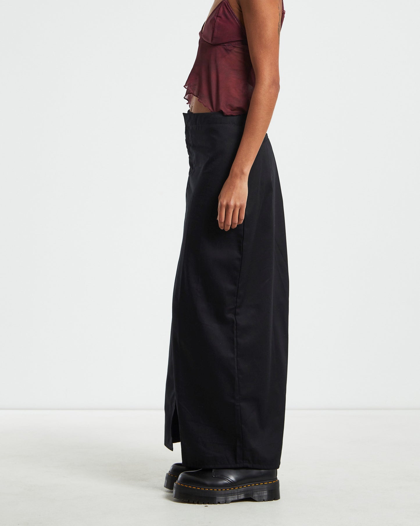 Haisley Cargo Maxi Skirt Black