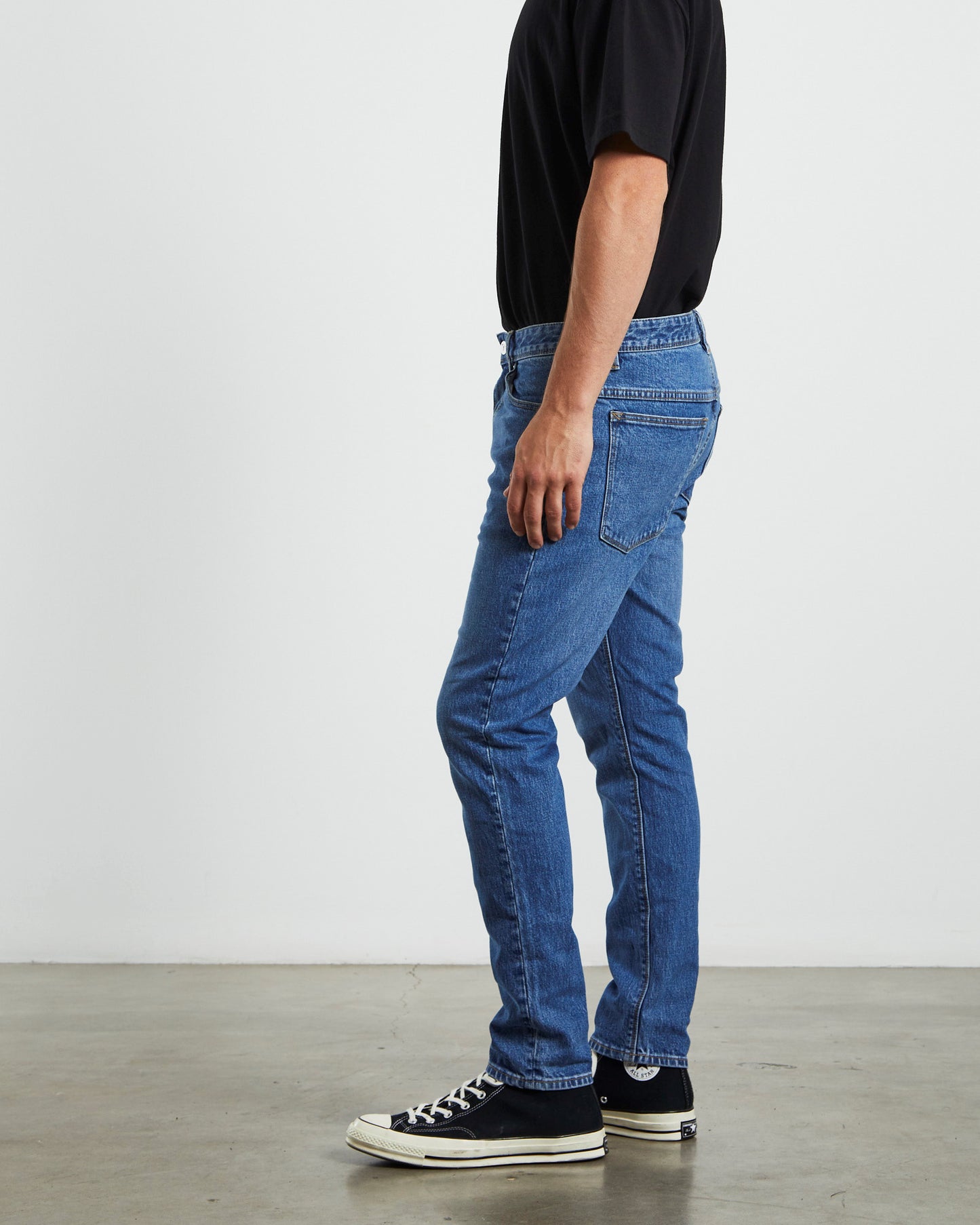 A Dropped Slim Denim Jeans