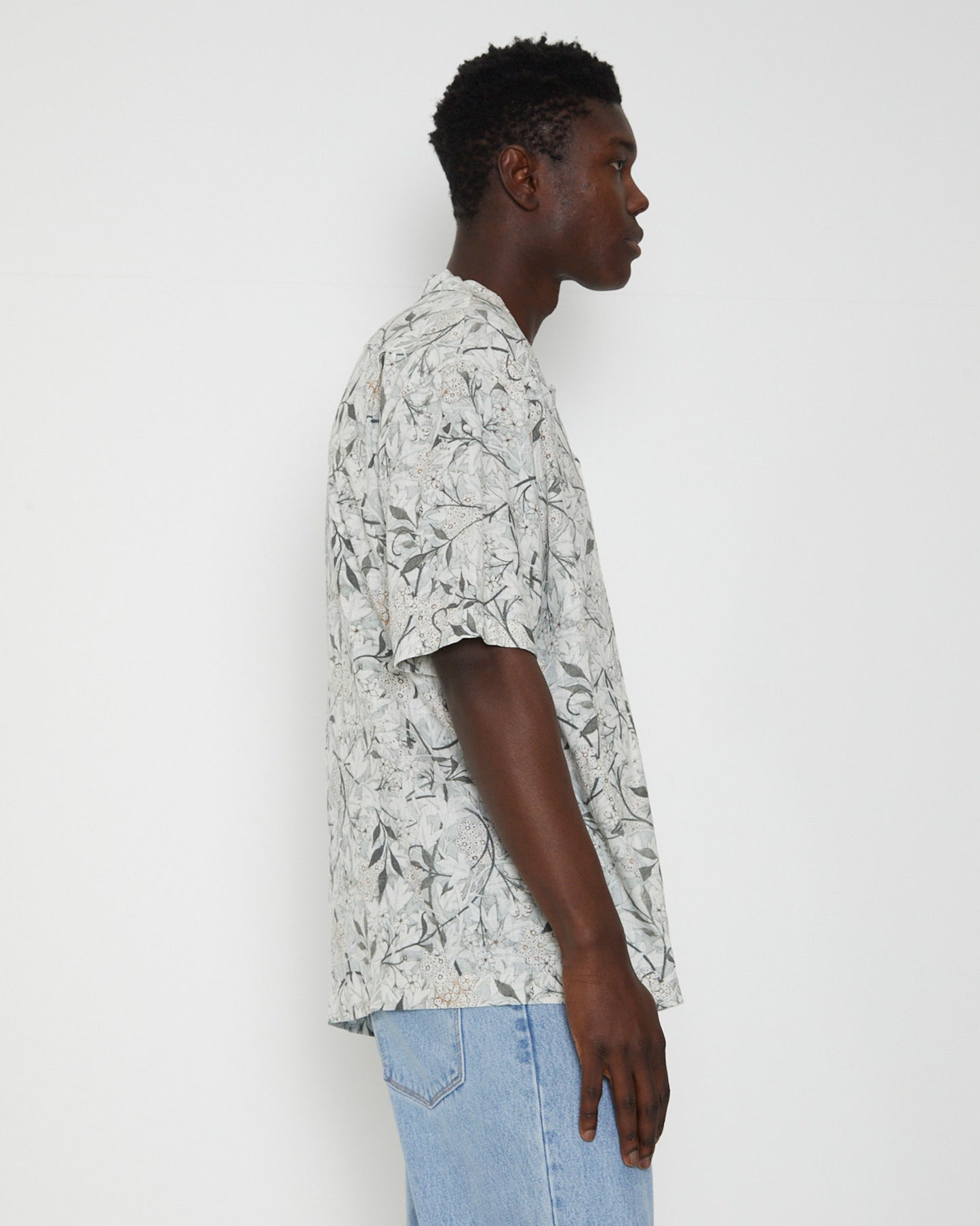 Leon Short Sleeve Resort Shirt in Green