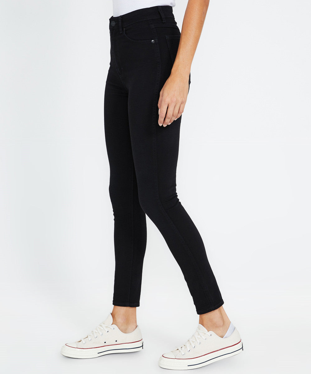 Marilyn Skinny Jeans Black Silk