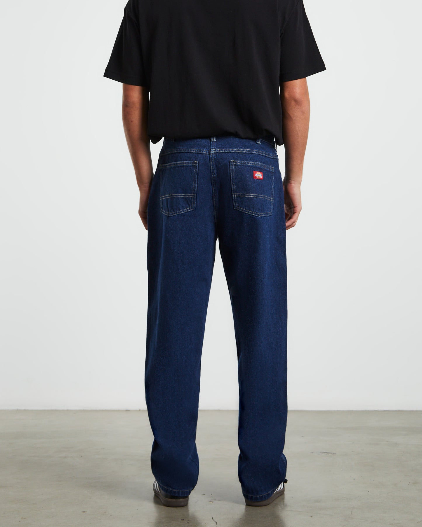 13296 Relaxed Straight Fit Denim Jeans Stone Washed