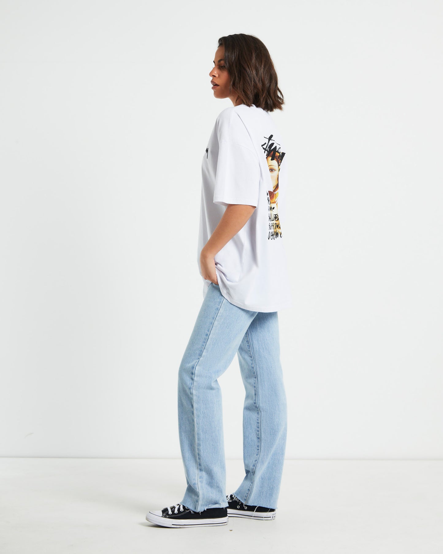 Venus Relaxed Short Sleeve Tee in White