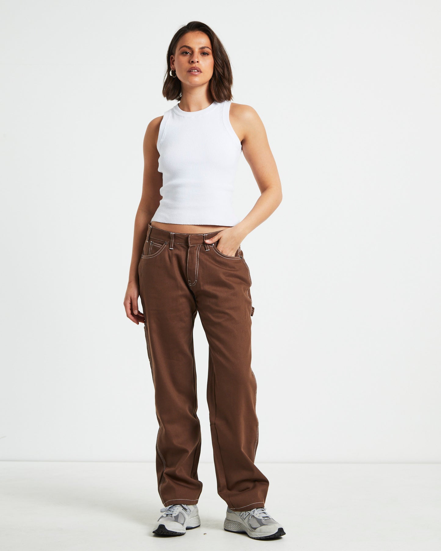 Low Rider Twill Pants in Timber Brown