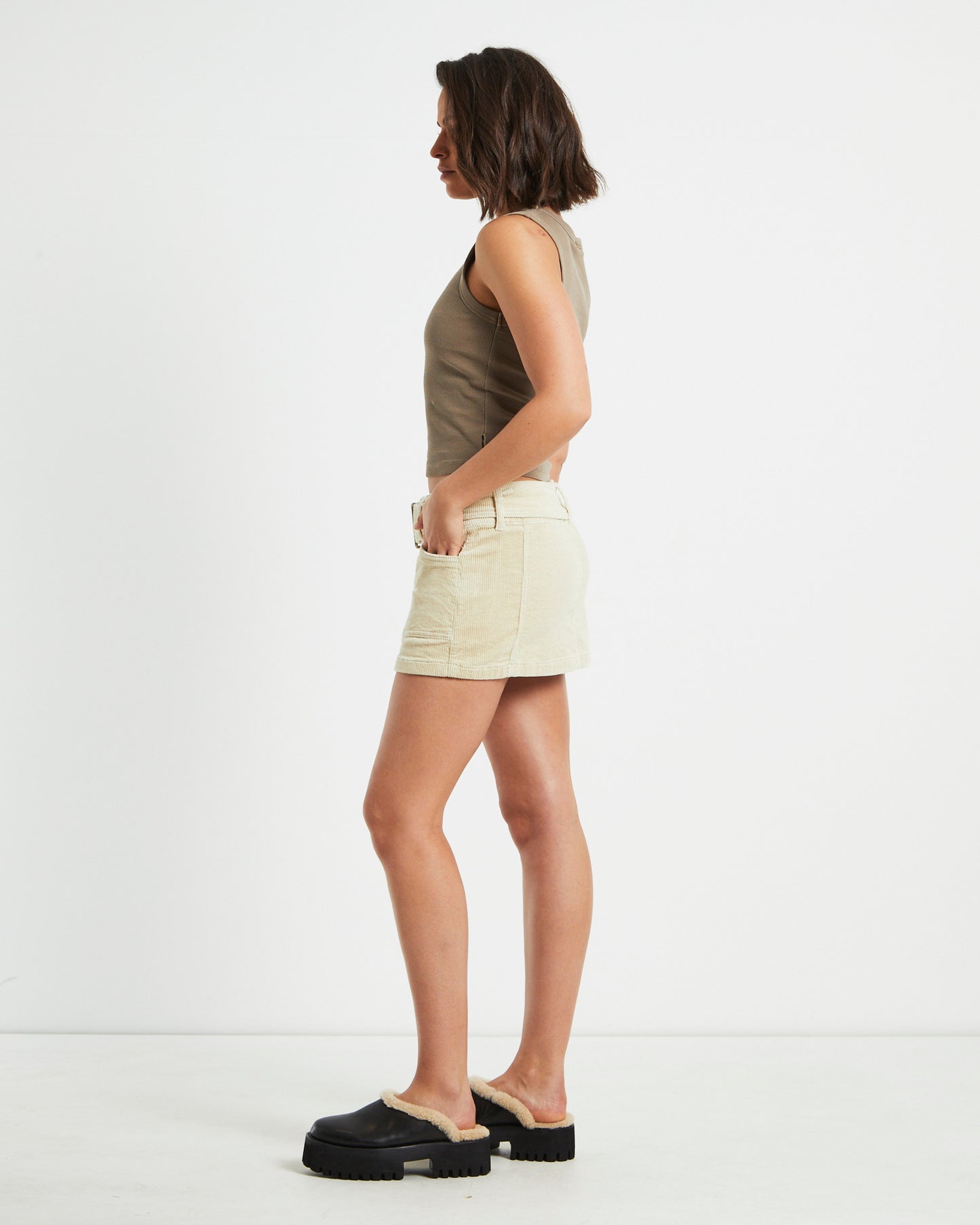 Decadance Diamate Tank Top in Chocolate Brown