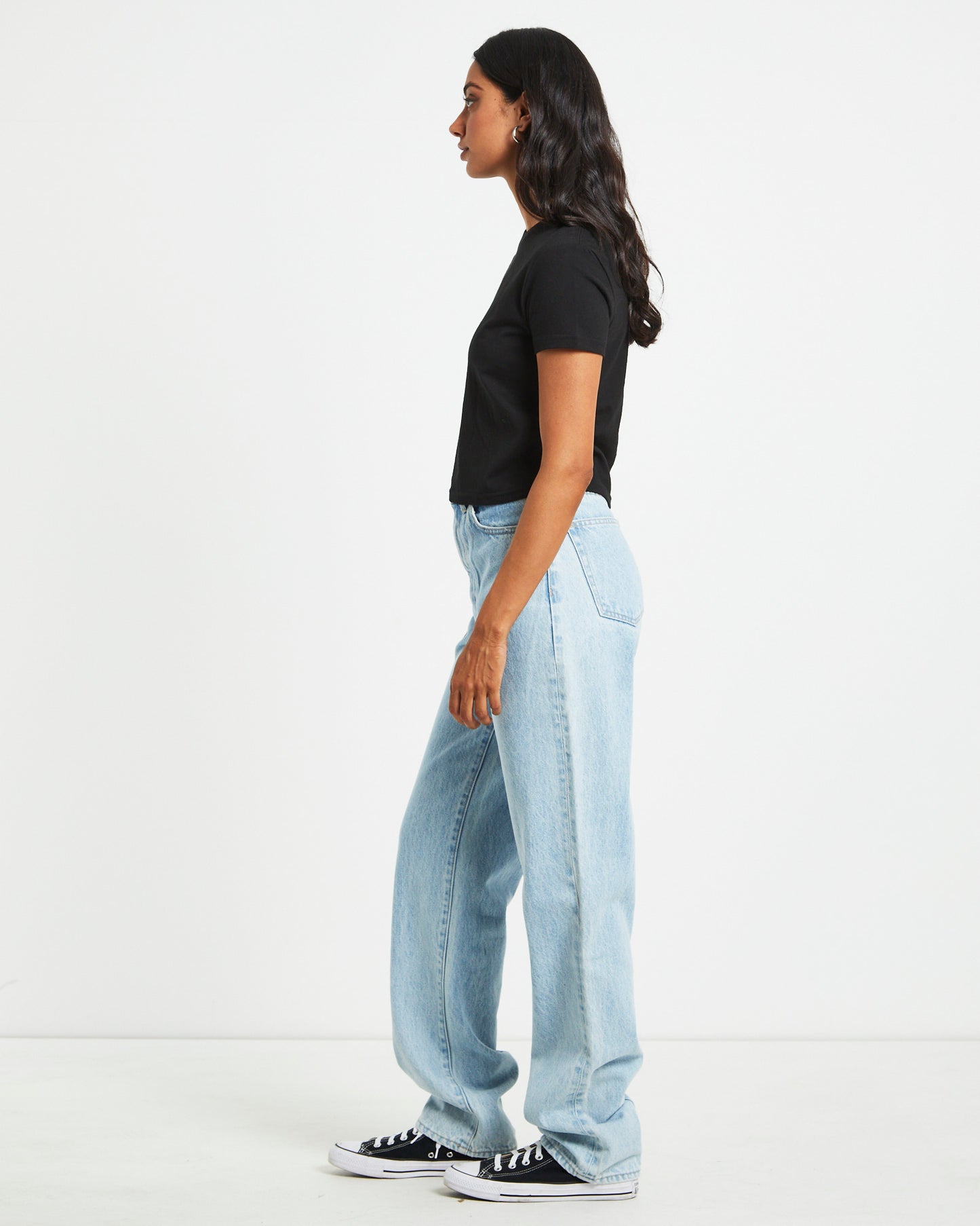 Fuzzy Dice Slim Tee in Black