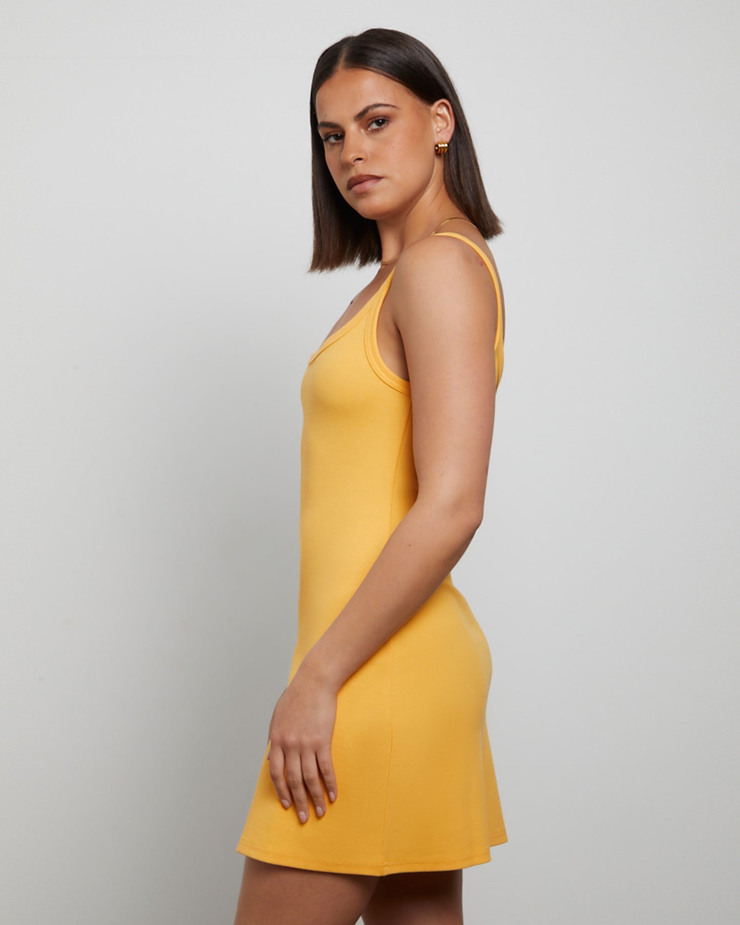 Easy A-Line Mini Dress in Orange