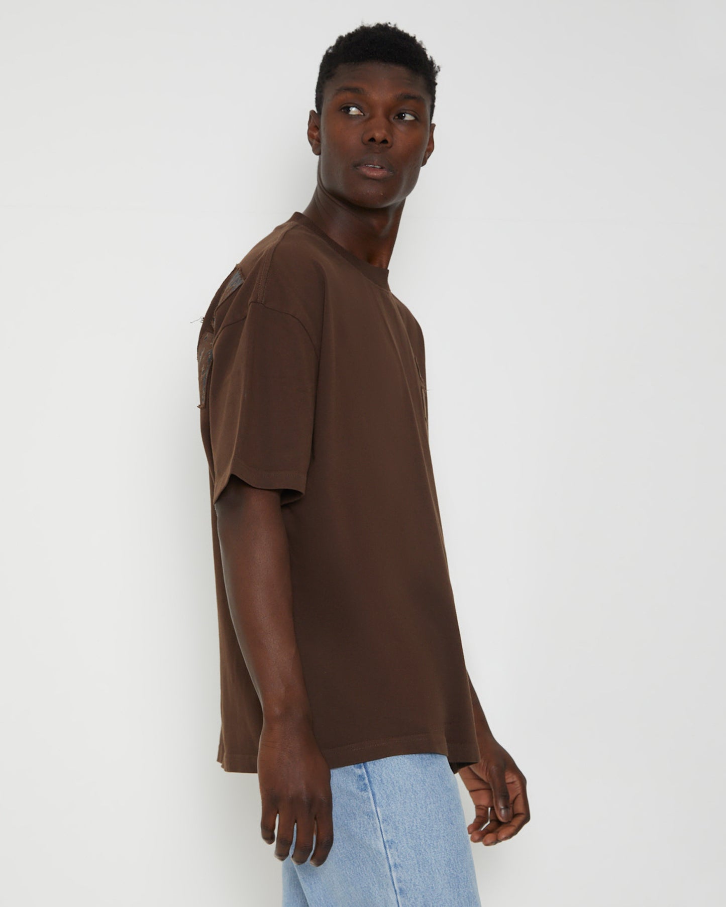 Surrealist Short Sleeve T-Shirt in Brown