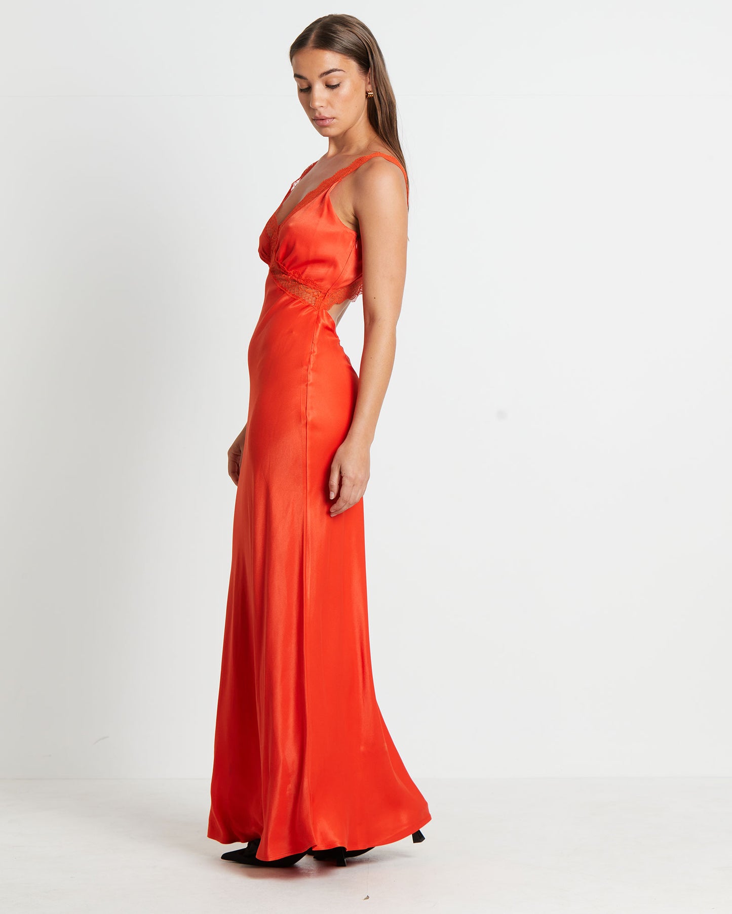 Everleigh Lace Slip Midi Dress