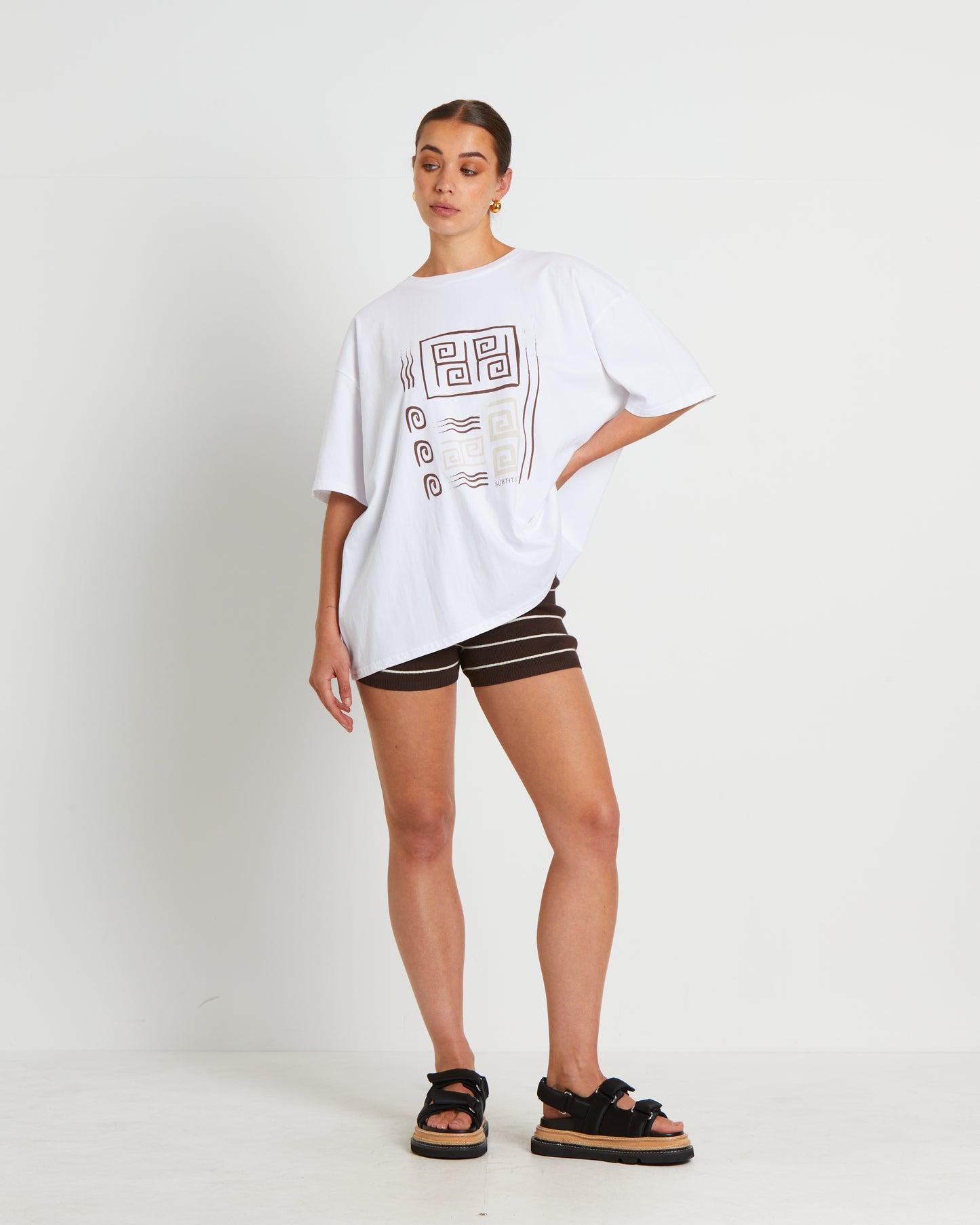 Let Go Oversized T-Shirt in White
