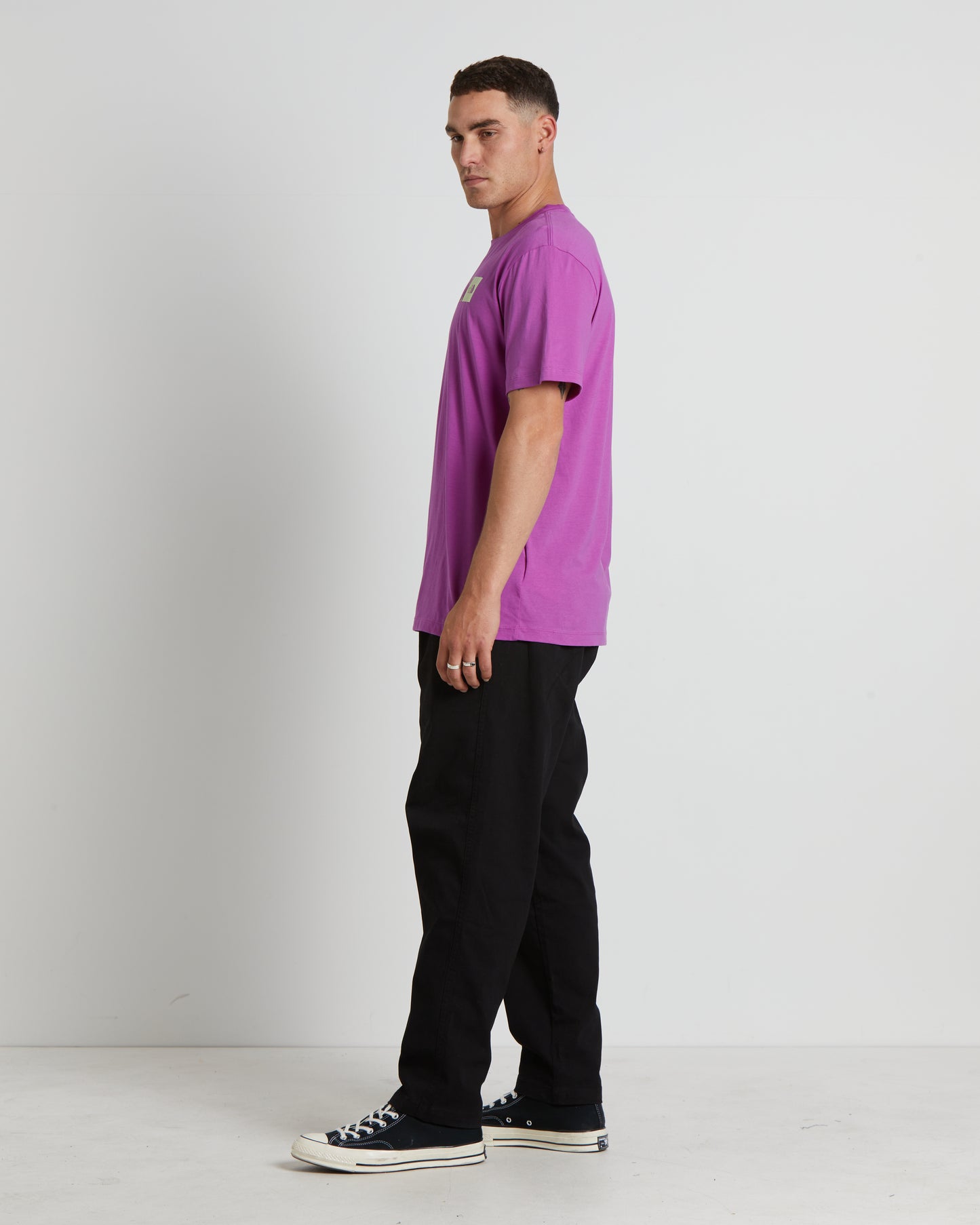 Short Sleeve Proud T-Shirt in Purple Cactus Flower