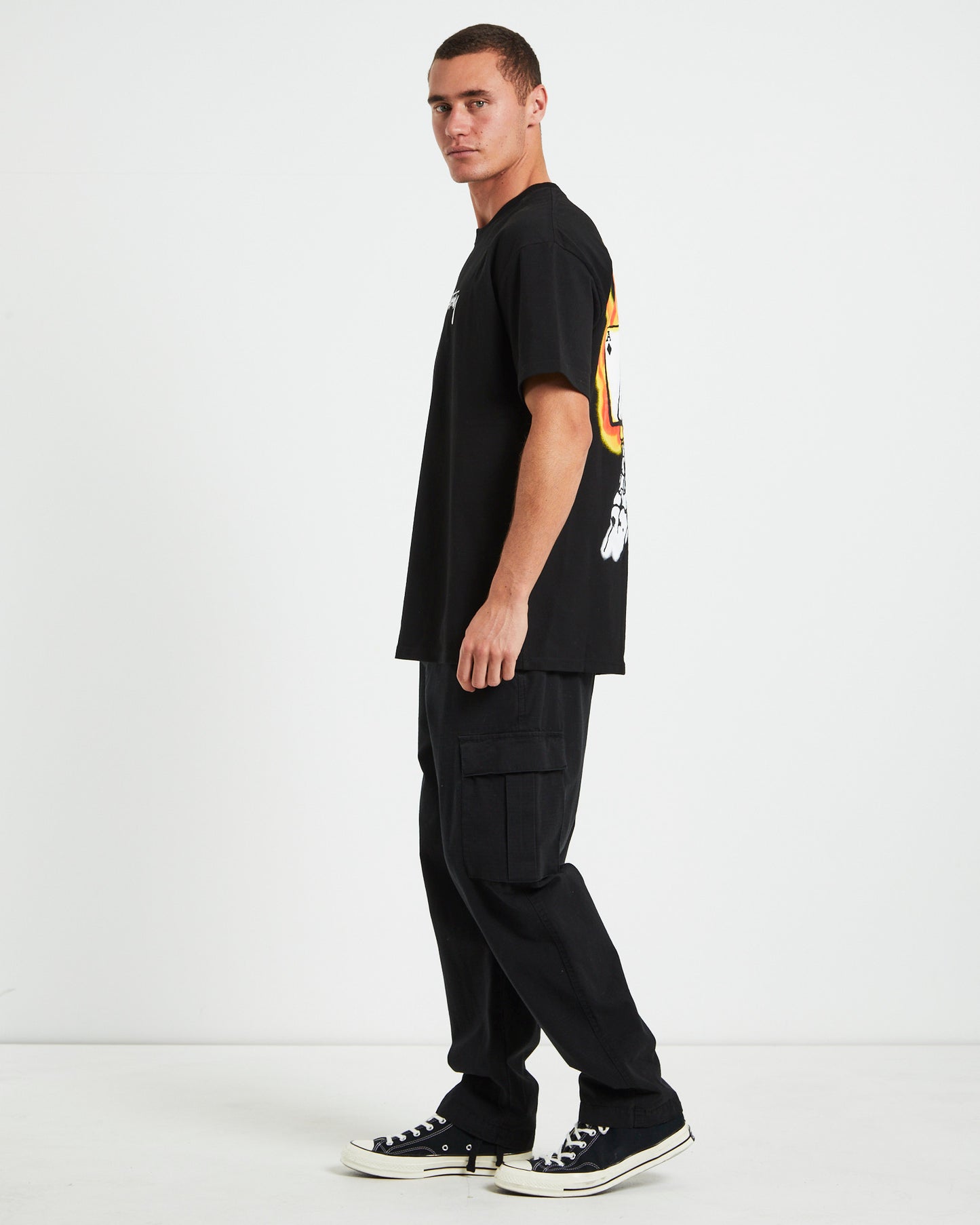 Read Em N Weep Heavyweight Short Sleeve T-Shirt in Black
