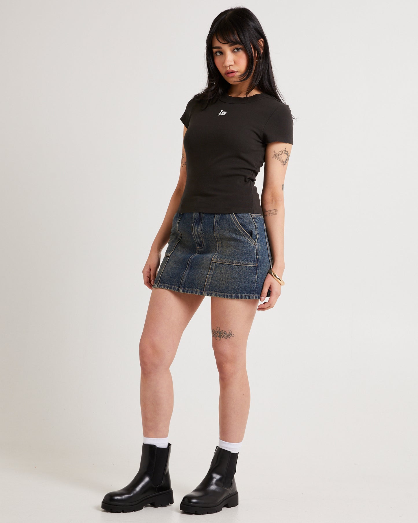 Essential Rib Recycled Cotton T-Shirt