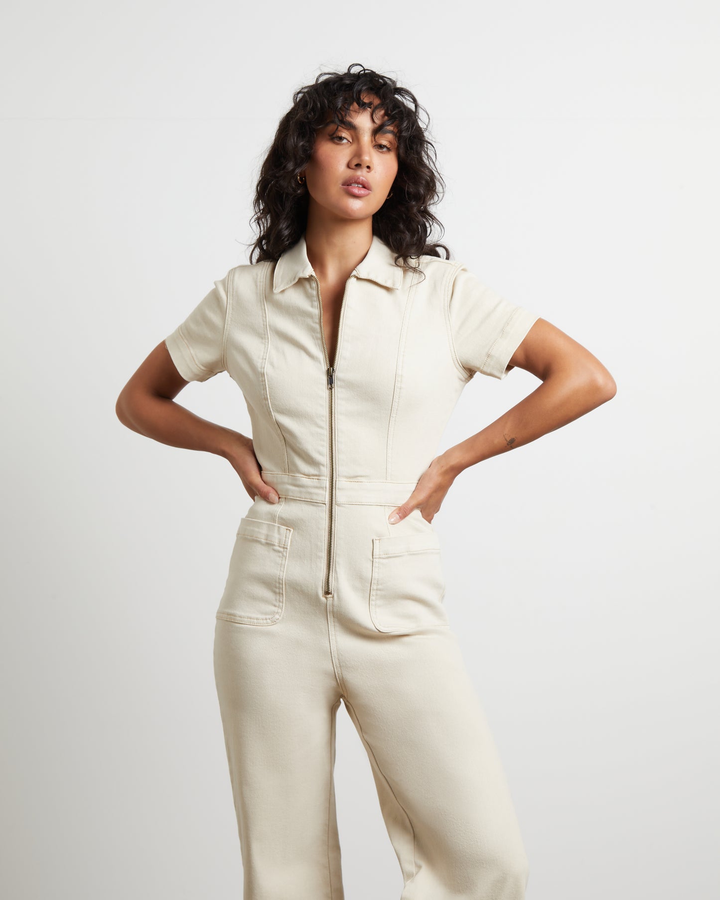 Nikki Denim Maxi Boiler Suit
