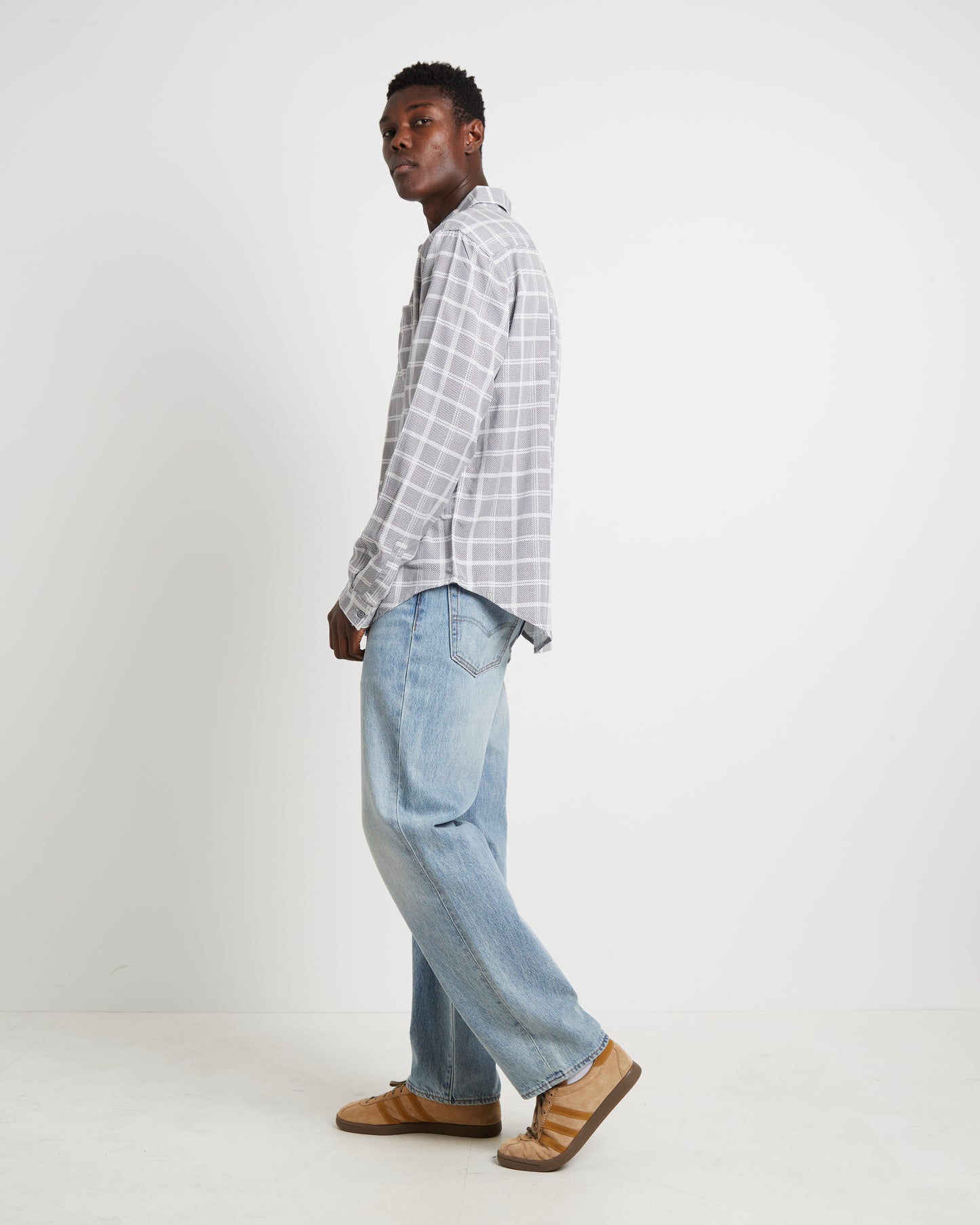 Ennat Long Sleeve Shirt in Check Print