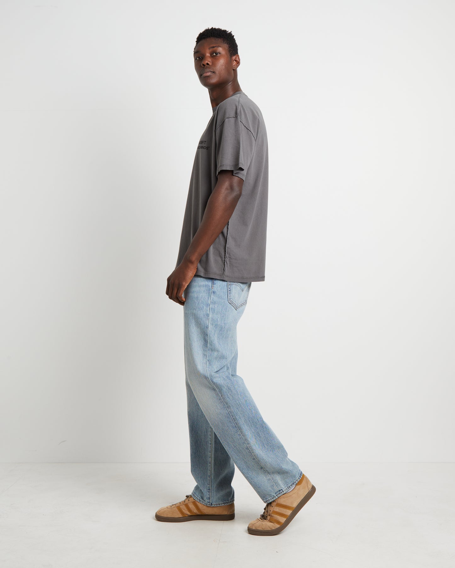 Worner Reverse short Sleeve T-Shirt in Black