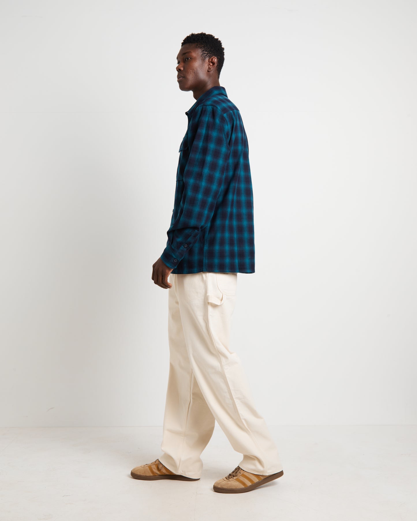 Houston Plaid Long Sleeve Shirt in Dark Lincoln Green