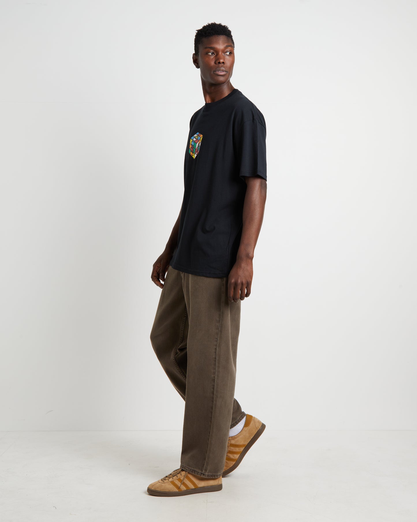 Cube Short Sleeve T-Shirt in Black