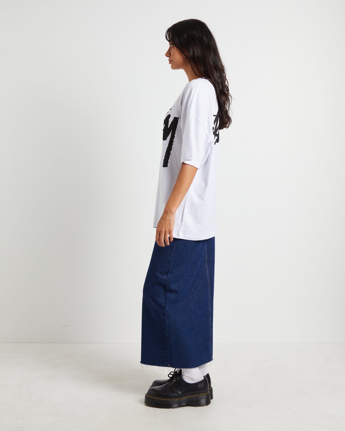Bigger Stock Relaxed T-Shirt in White