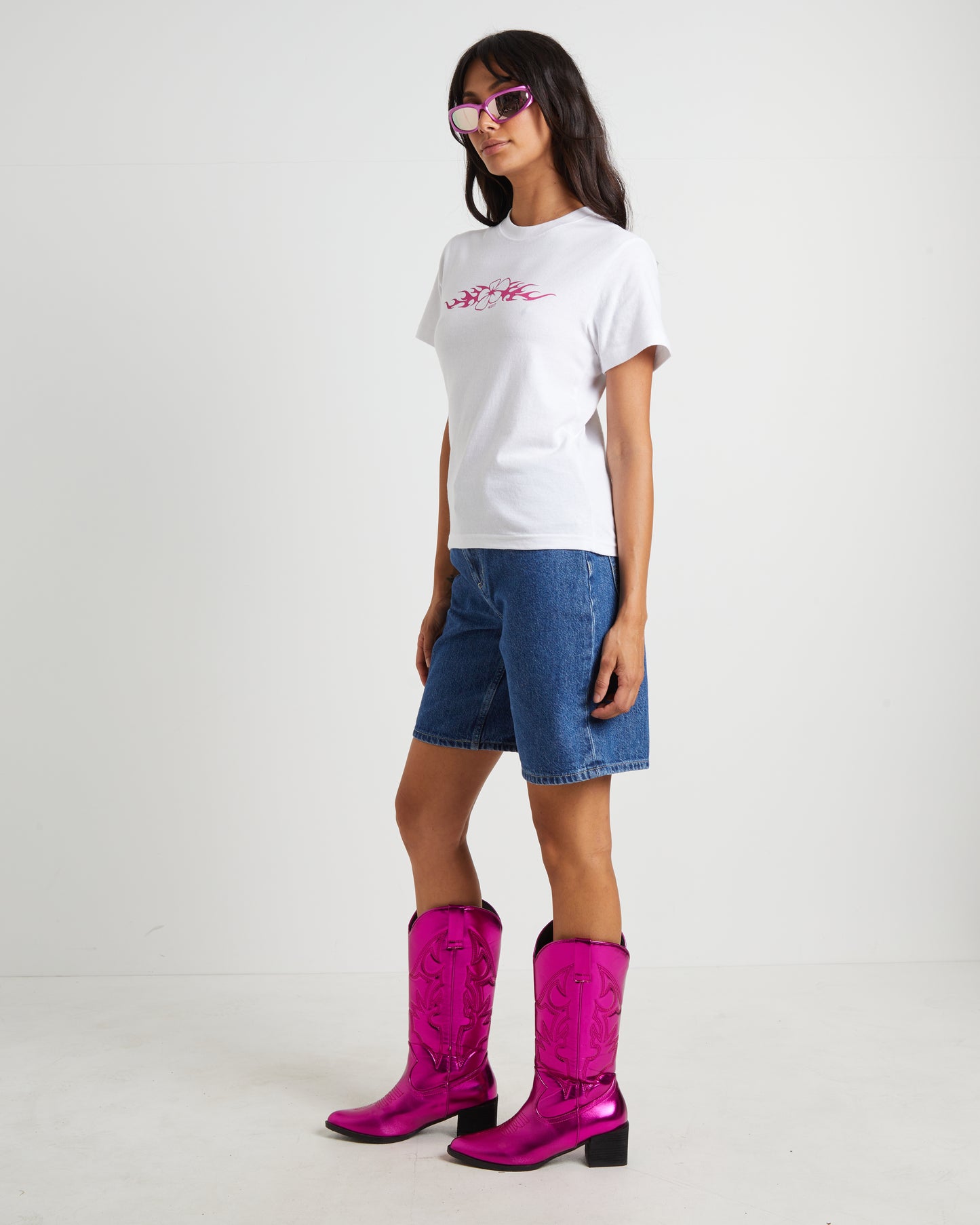 System Osaka Baby Tee in White