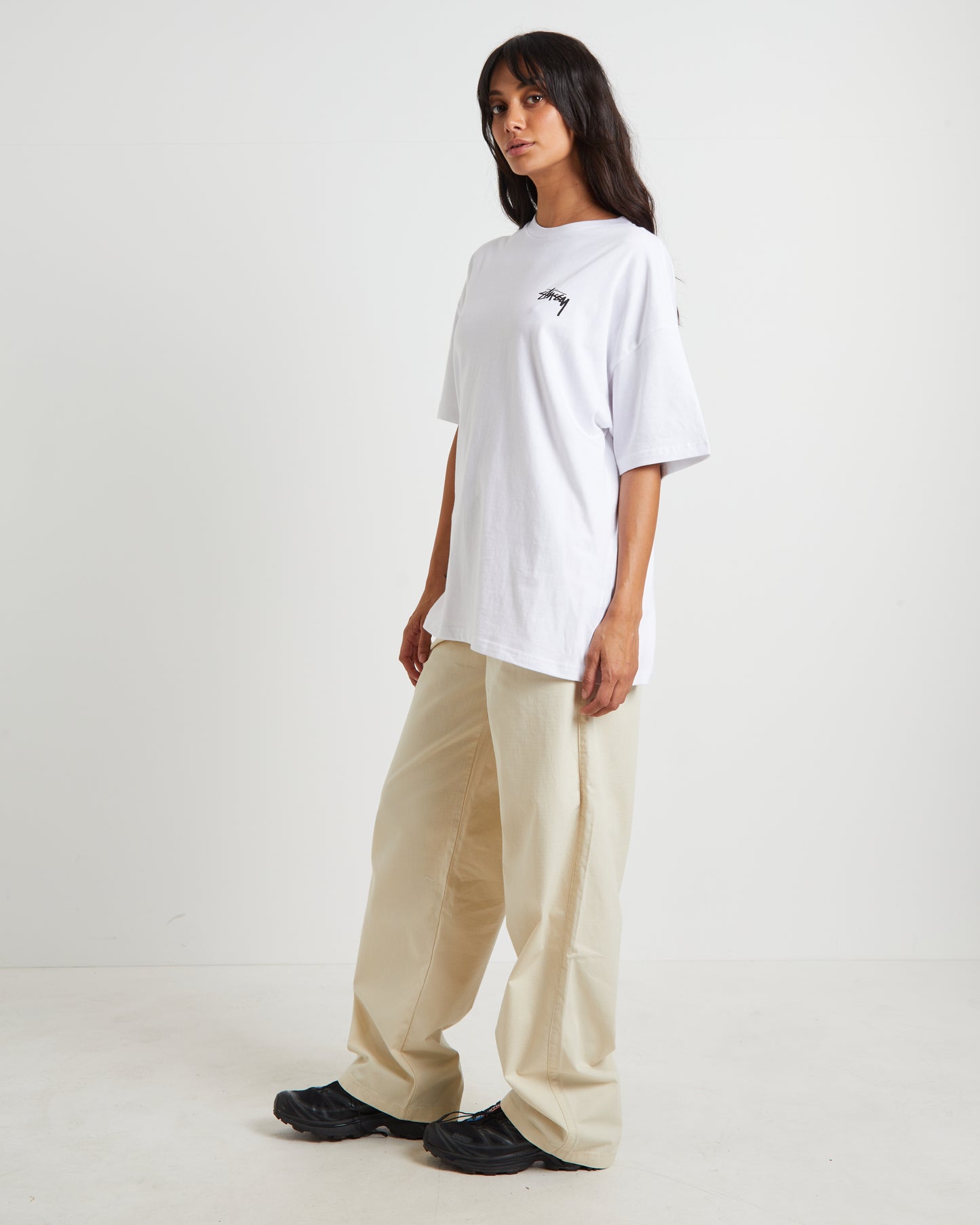 Stussy Flower T-Shirt in White