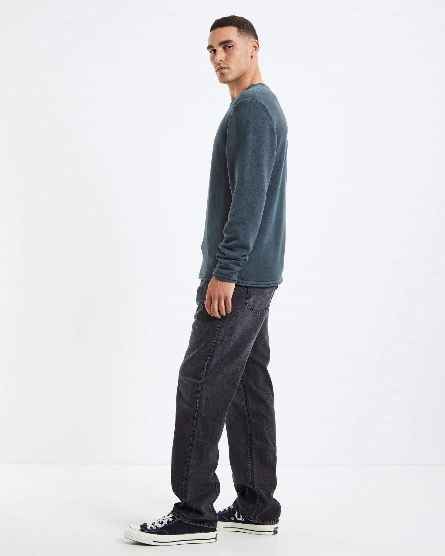Strummer Lightweight Knit Dark Pine Green