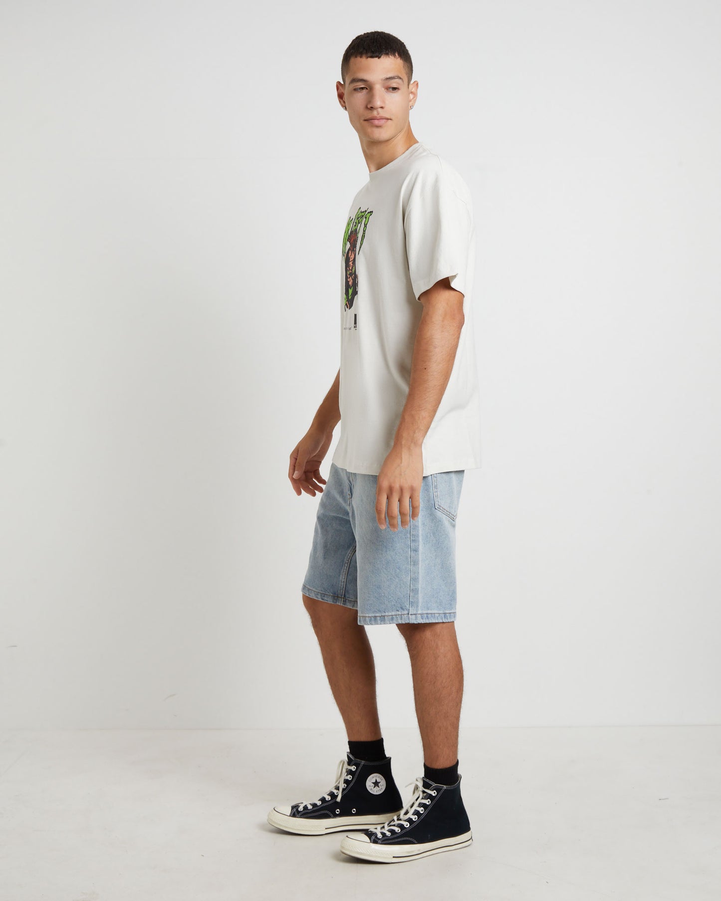 New Issues 50-50 Short Sleeve T-Shirt in Thrift White