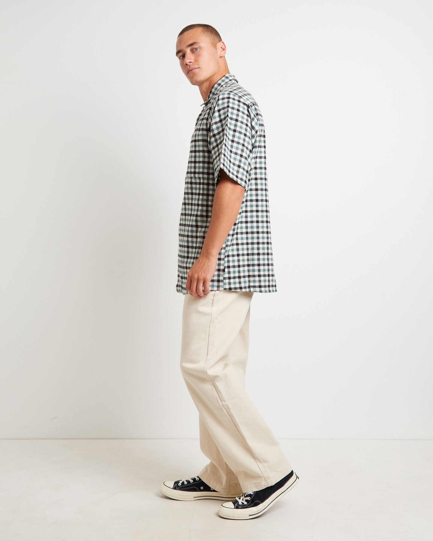 West Is Best Short Sleeve Shirt in Green
