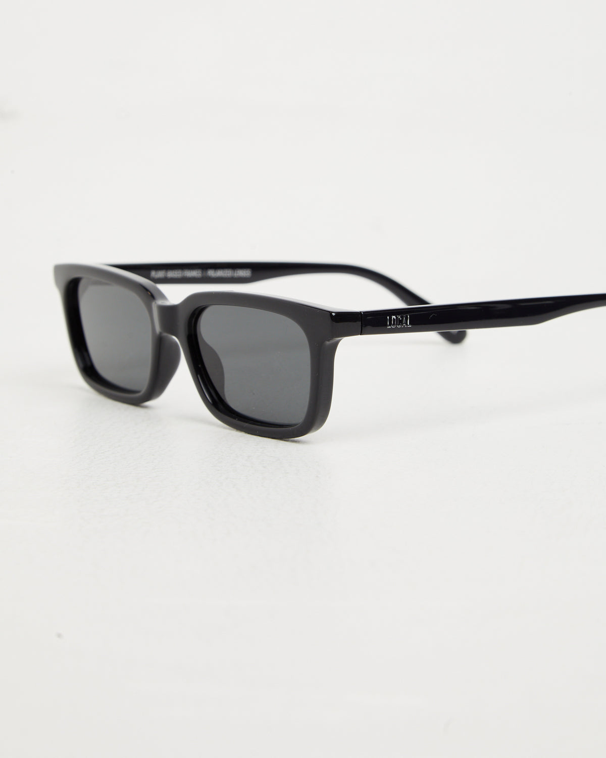 CBM Polished Sunglasses in Black/Dark Grey BLACK