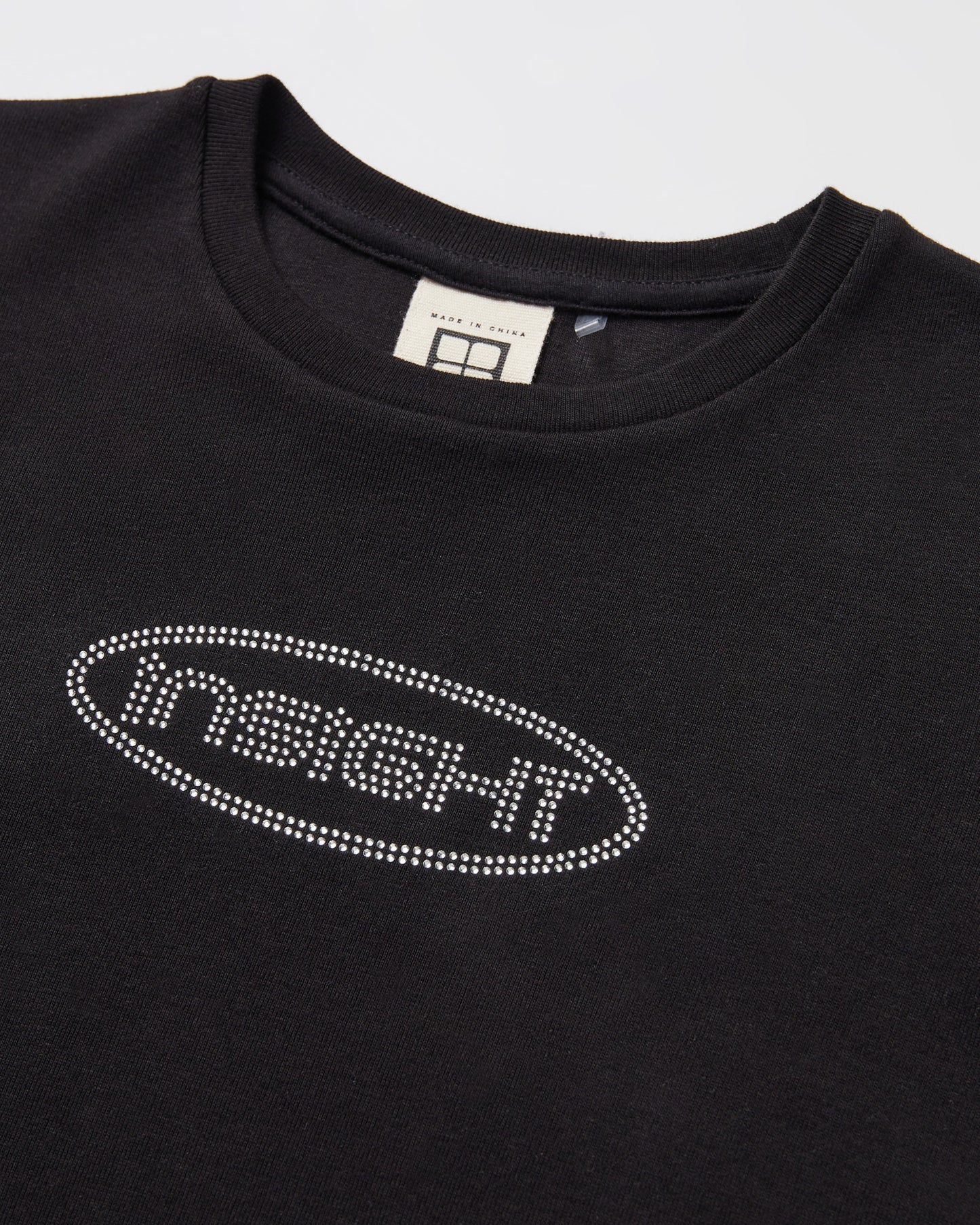 Teen Girls Hackers Baby Tee in Black