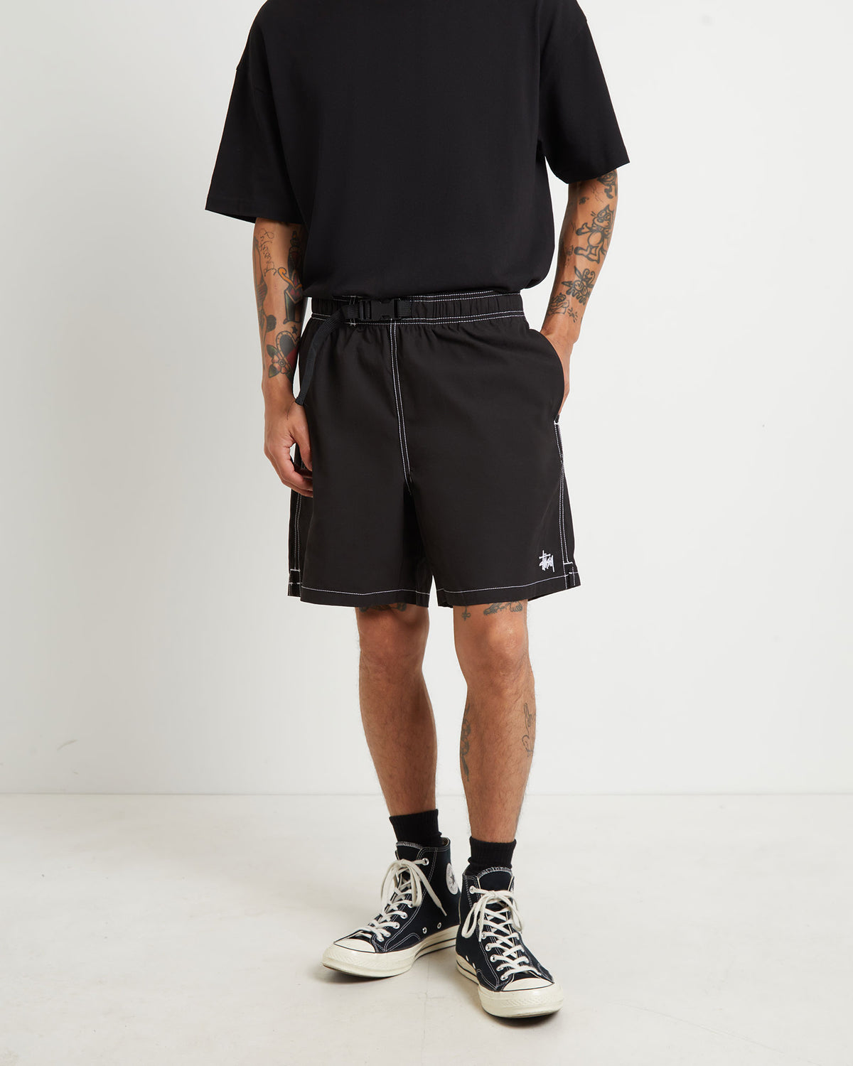 Ripstop Mountain Shorts in Black BLACK