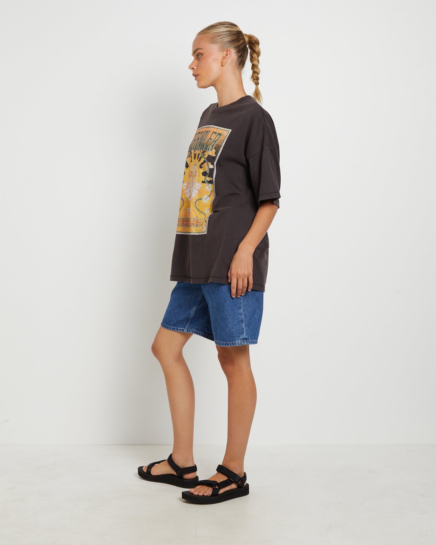 Boxy Slouch Short Sleeve T-Shirt in Mind Mirage