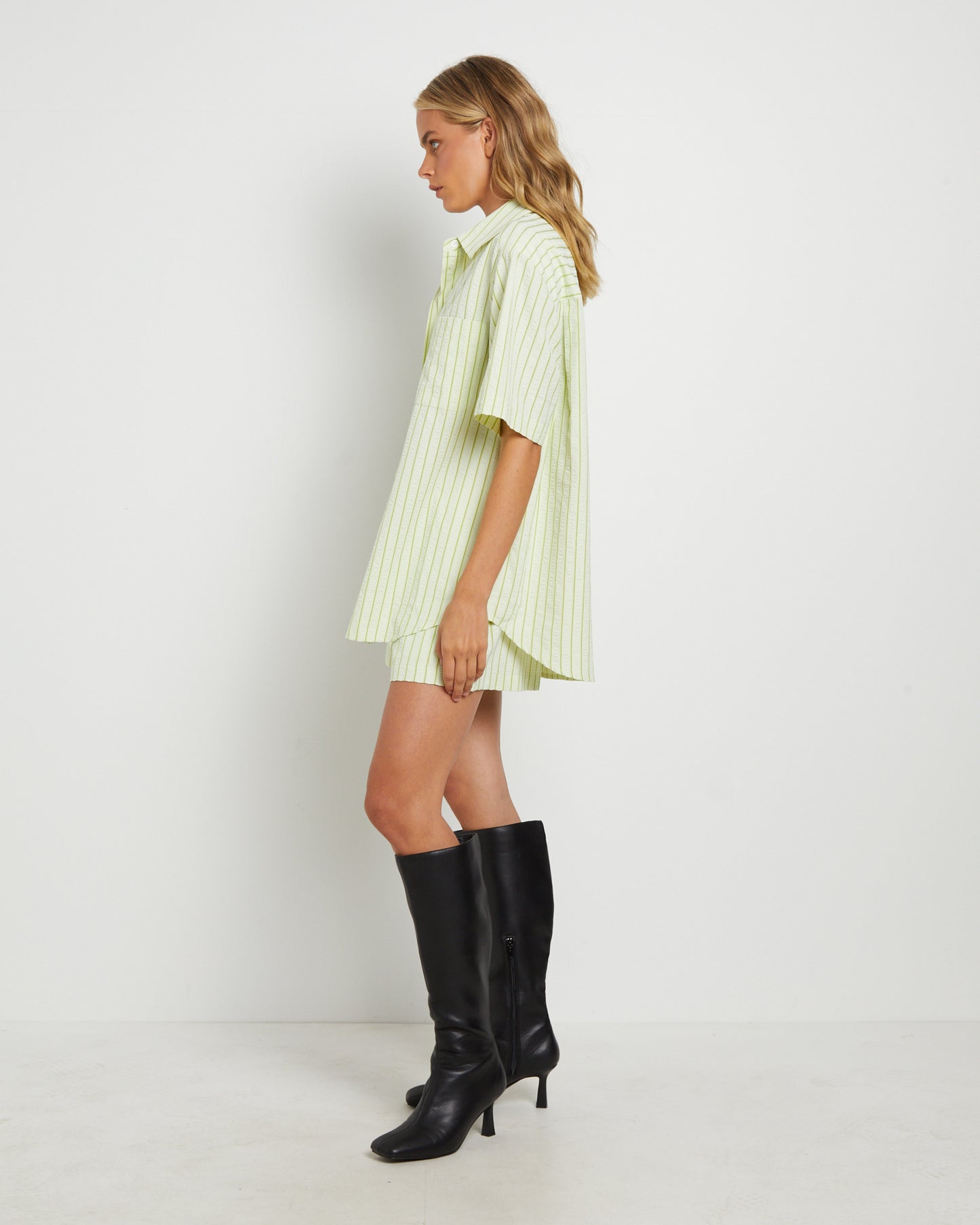 Matilda Short Sleeve Shirt in Green