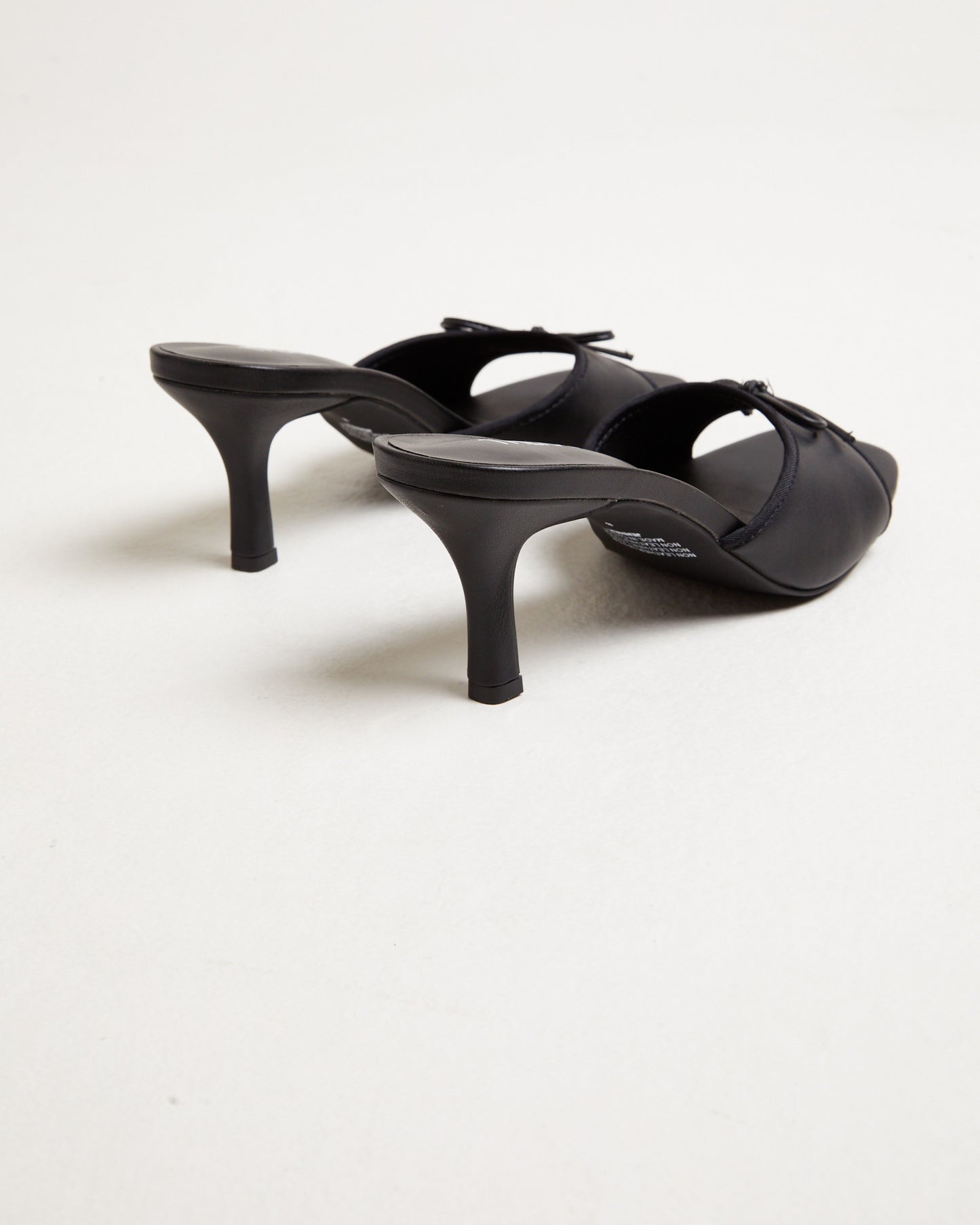 Jenner Kitten Heels in Smooth Black