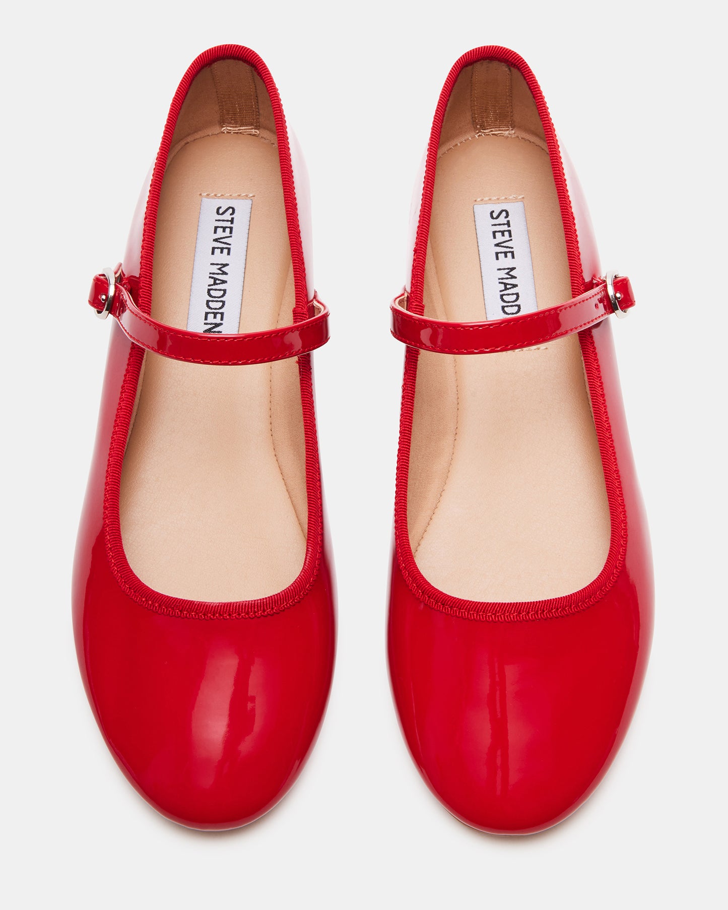 Vinetta Flats in Red Patent