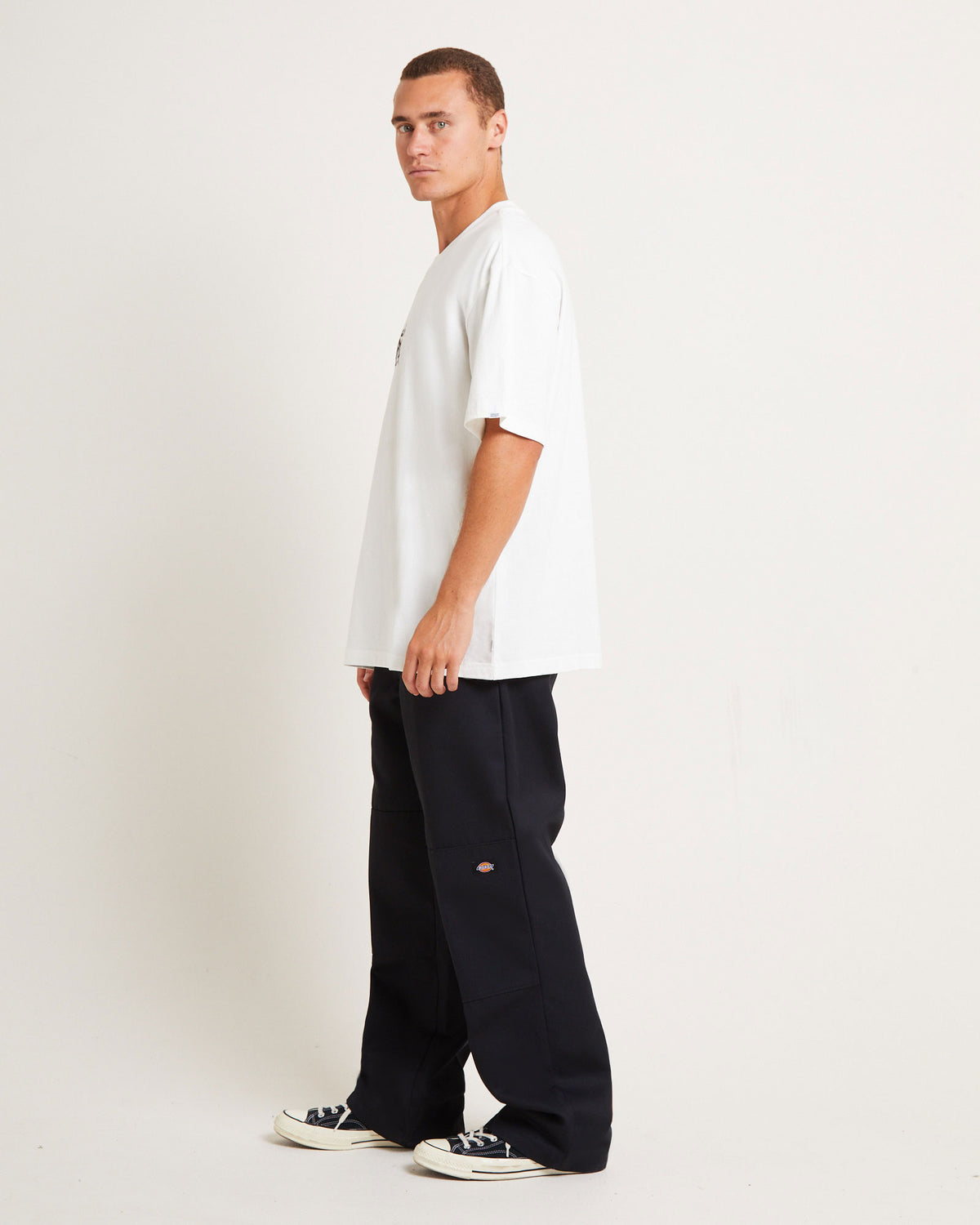 Gaffer Surplus Short Sleeve T-Shirt in Brown WHITE