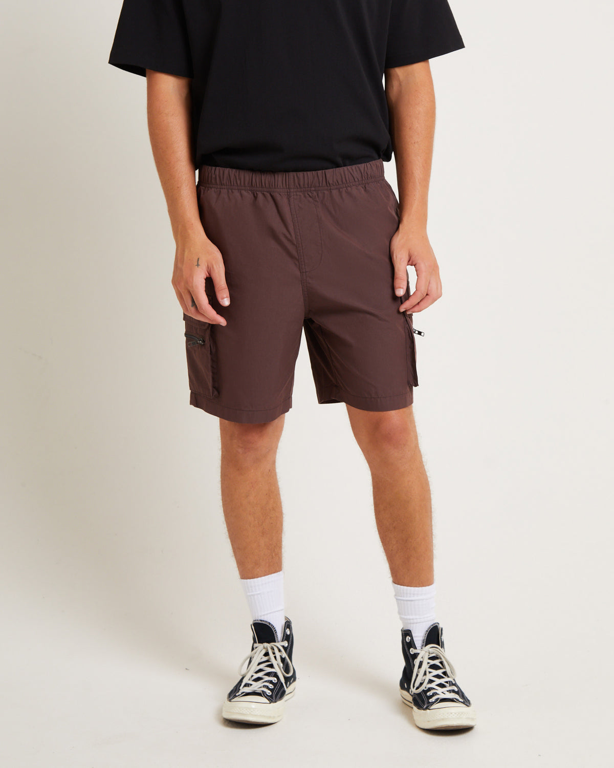 Utility Shorts in Umber Brown BROWN