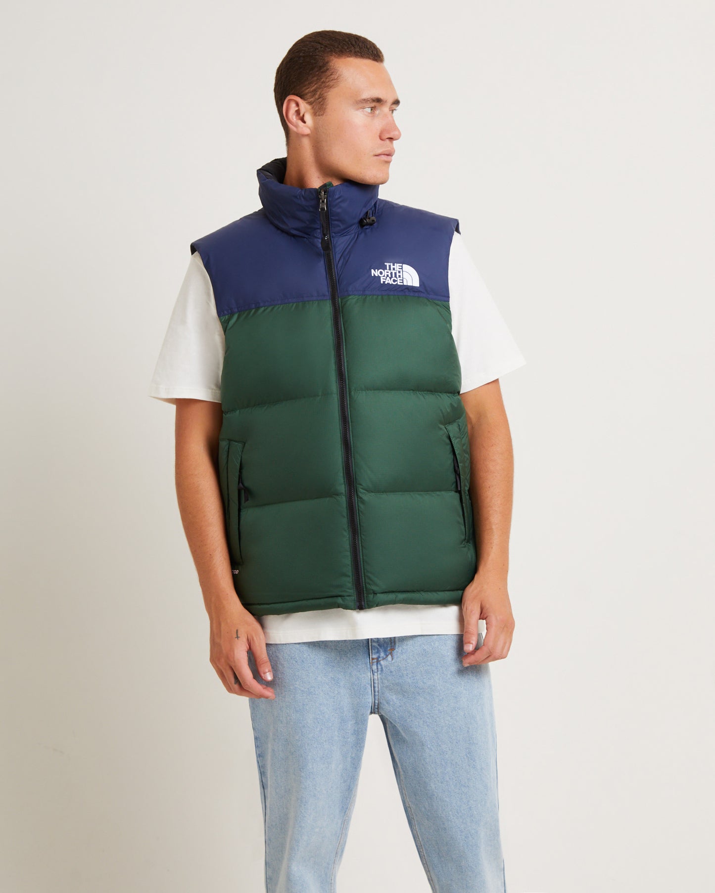 1996 Nuptse Retro Vest in Pine Needle