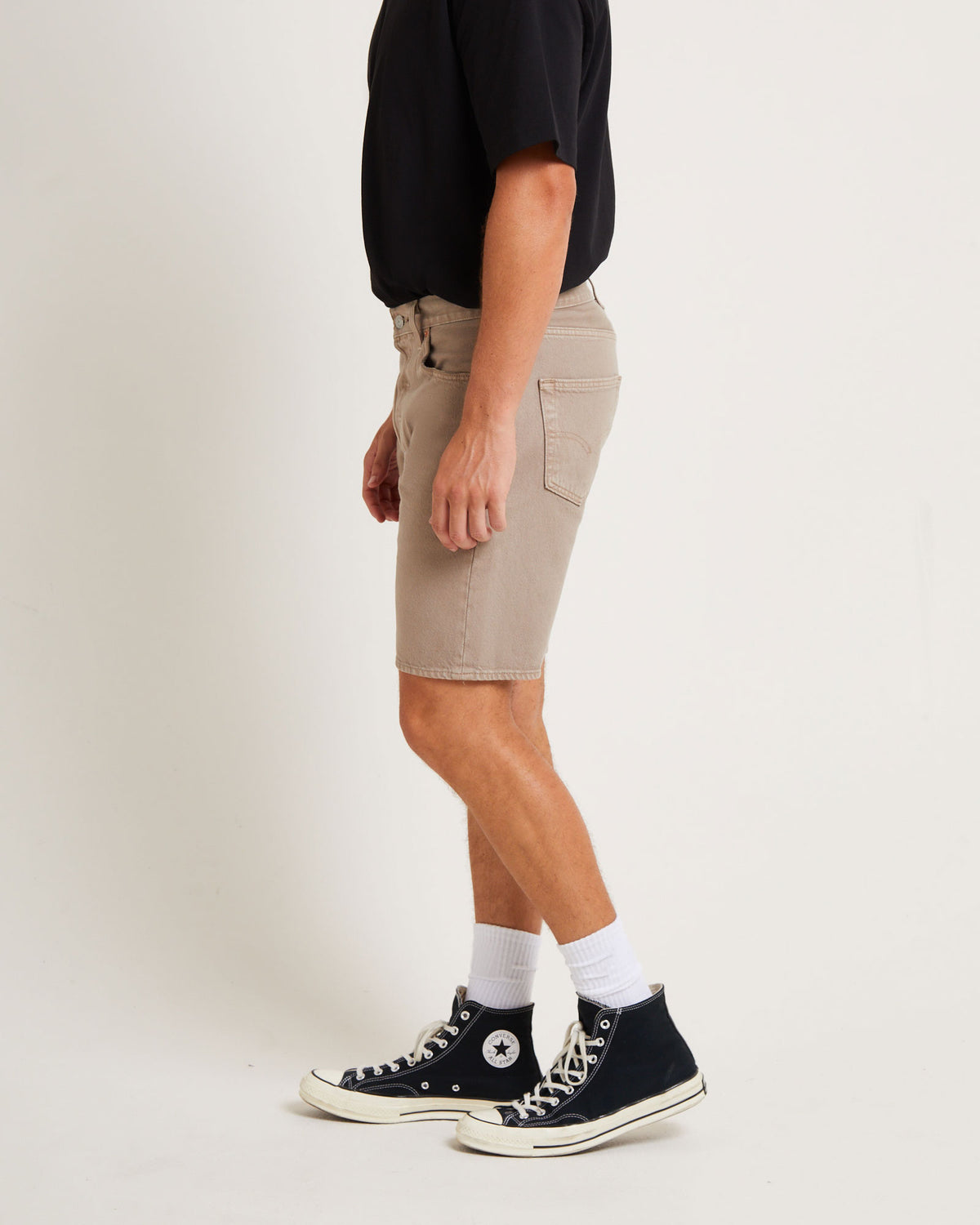 501 Denim Shorts in Beige BEIGE