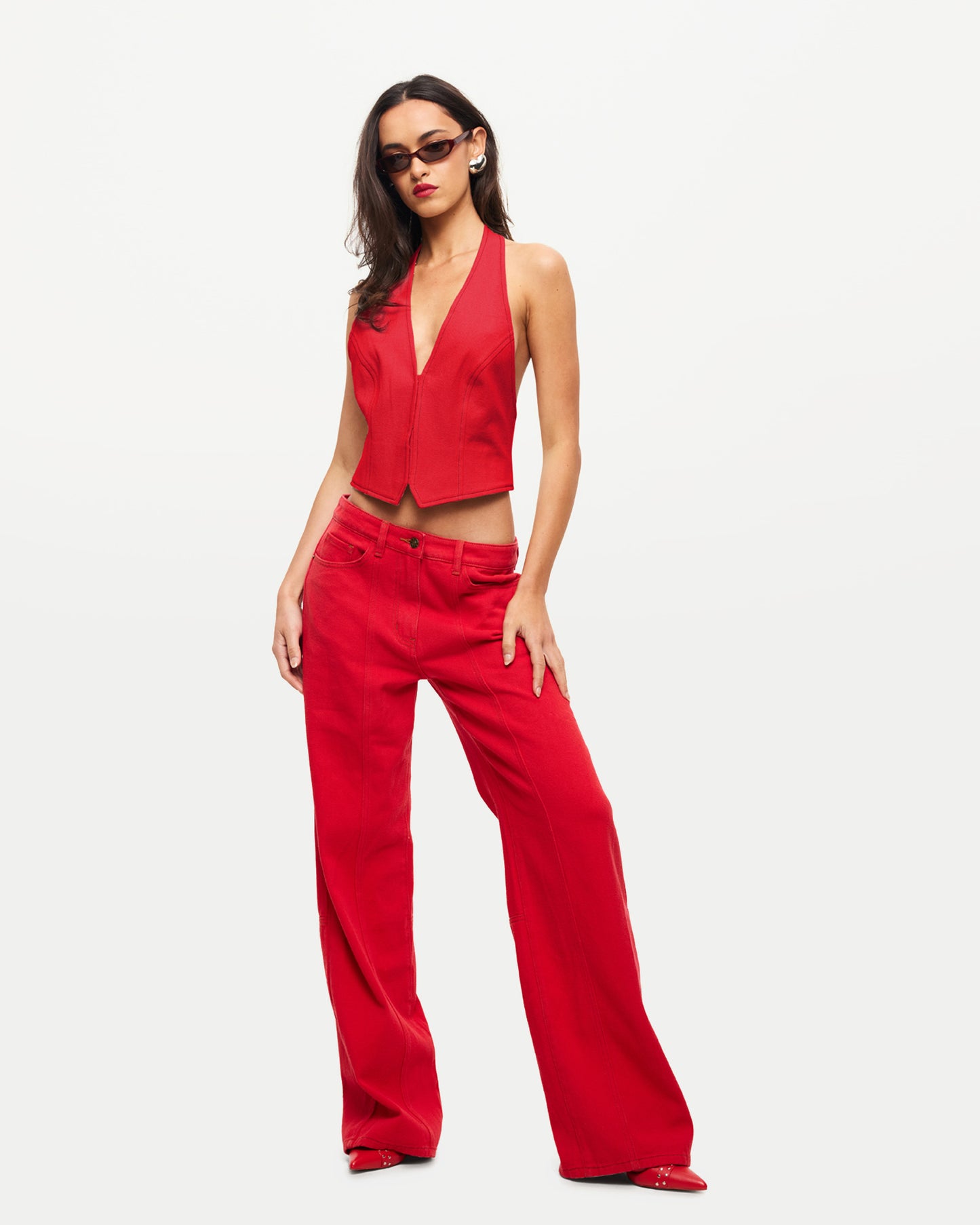 Dawson Jeans in Crimsom Red
