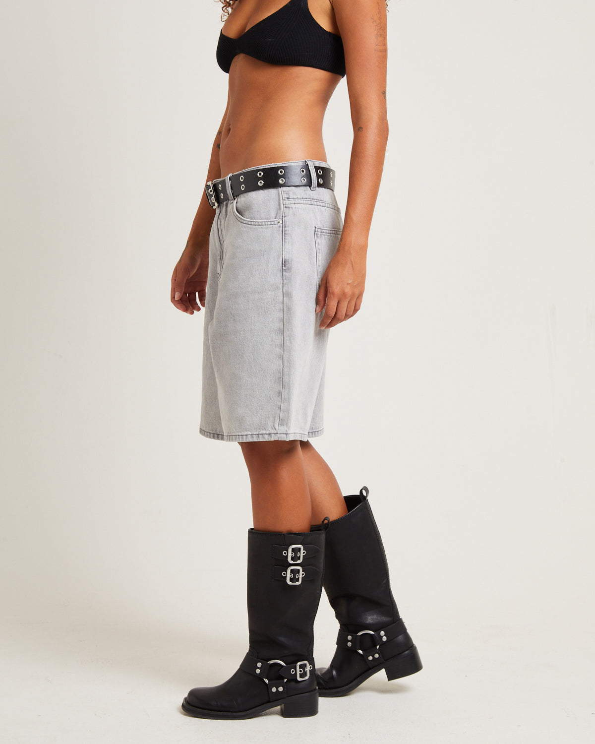 Kult Denim Jorts PEBBLE